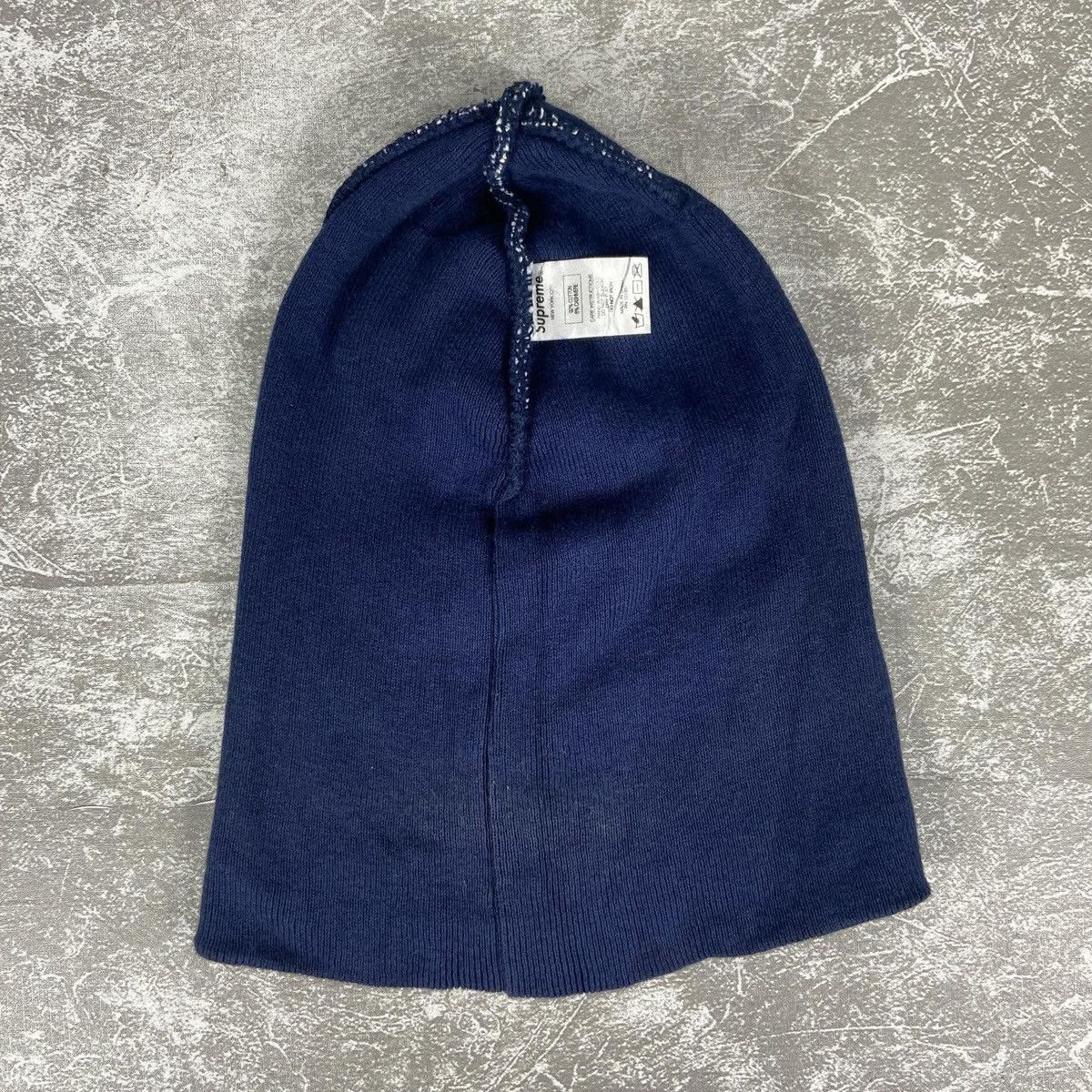 Supreme Supreme Big Logo Beanie Navy Size ONE SIZE - 4 Thumbnail