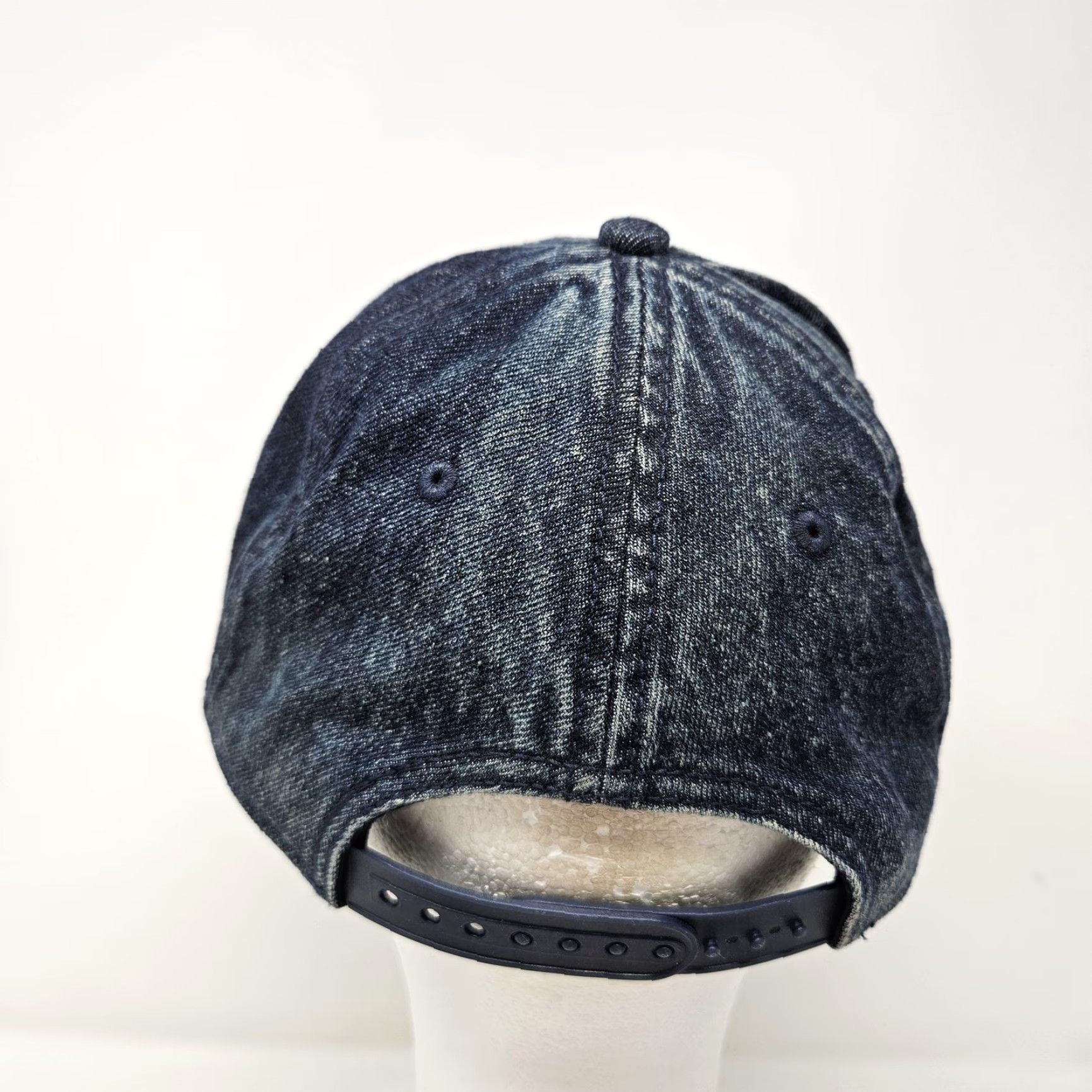Vintage No Boundaries Hat Cap Snap Back Denim Blue Casual Mens One Size Adjustable Printed Solid Baseball Cap Size ONE SIZE - 4 Thumbnail