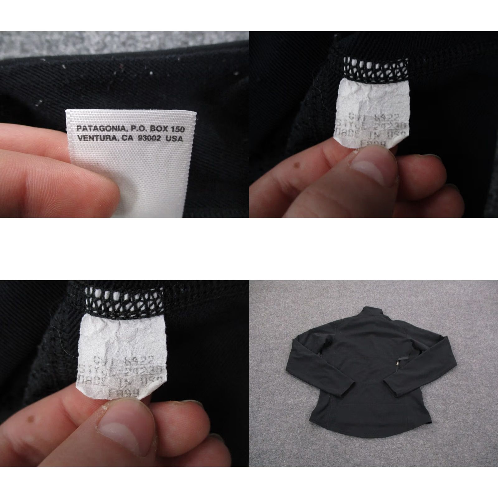 Patagonia Patagonia Jacket Womens M Black Nylon Outdoor Hiking Windbreaker 1/2 Zip Pockets Windproof 90s Decade USA Made Size M / US 6-8 / IT 42-44 - 8 Thumbnail