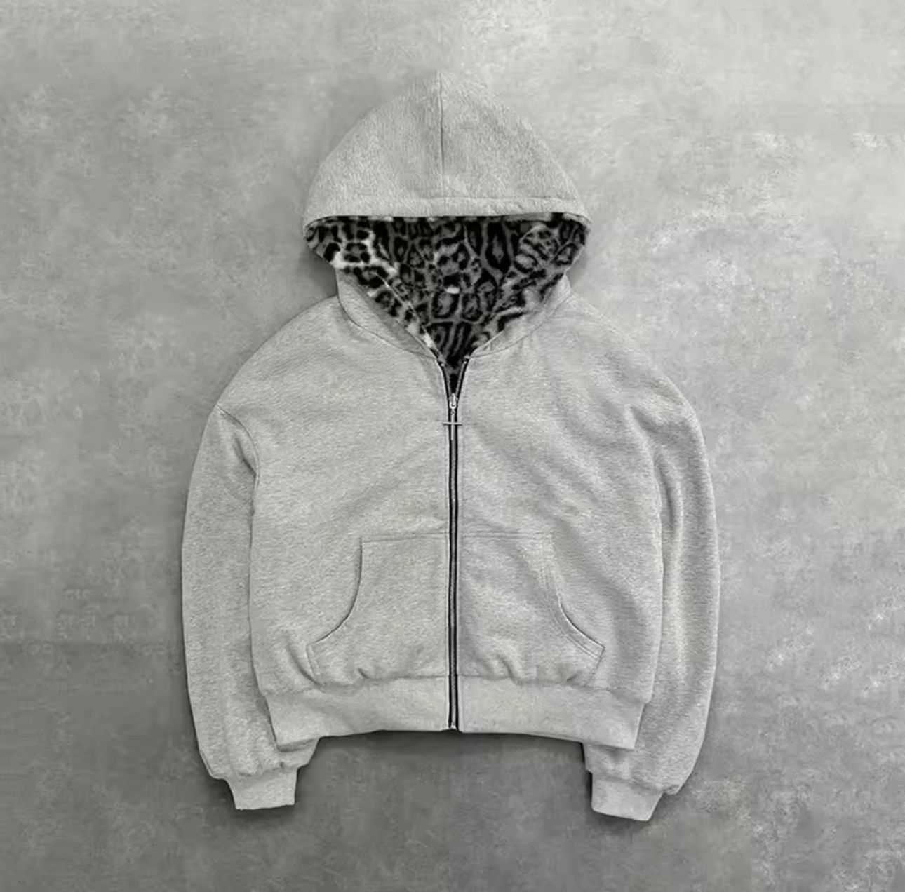 Japanese Brand Double-Sided Leopard Print Hoodie Size US XL / EU 56 / 4 - 1 Thumbnail