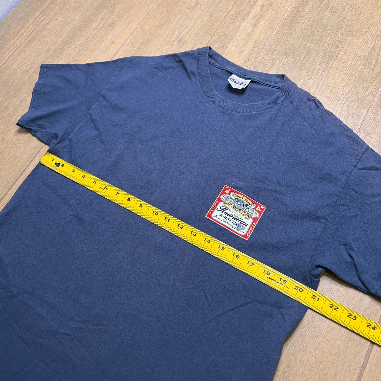 Hanes Y2K Aloha North Shore HS Hawaiian Surfrider Blue T-Shirt L Size US L / EU 52-54 / 3 - 5 Thumbnail