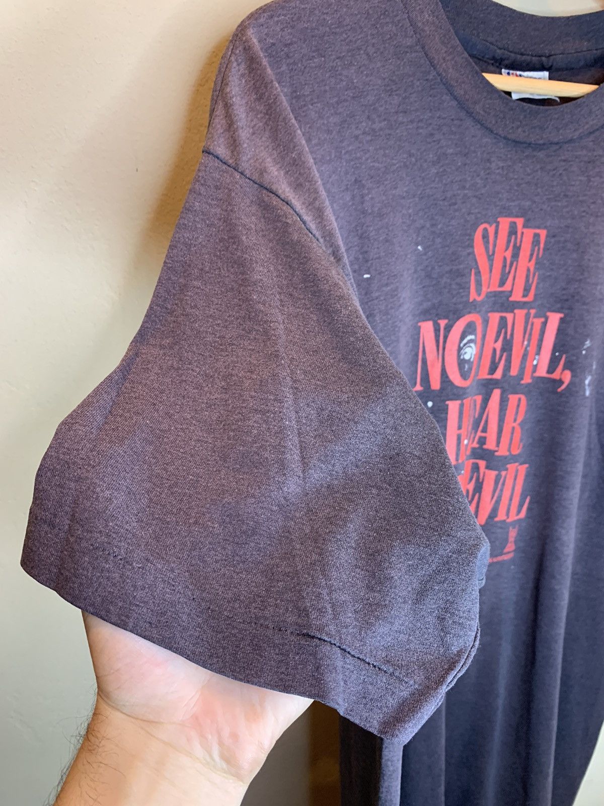 Vintage RARE Vintage 80’s See No Evil Hear No Evil Movie Promo Shirt Size US XL / EU 56 / 4 - 3 Thumbnail
