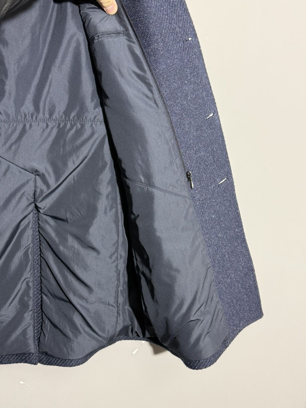 Pal Zileri Pal Zileri LAB Navy Blue wool down coat size 52 Size US L / EU 52-54 / 3 - 16 Thumbnail
