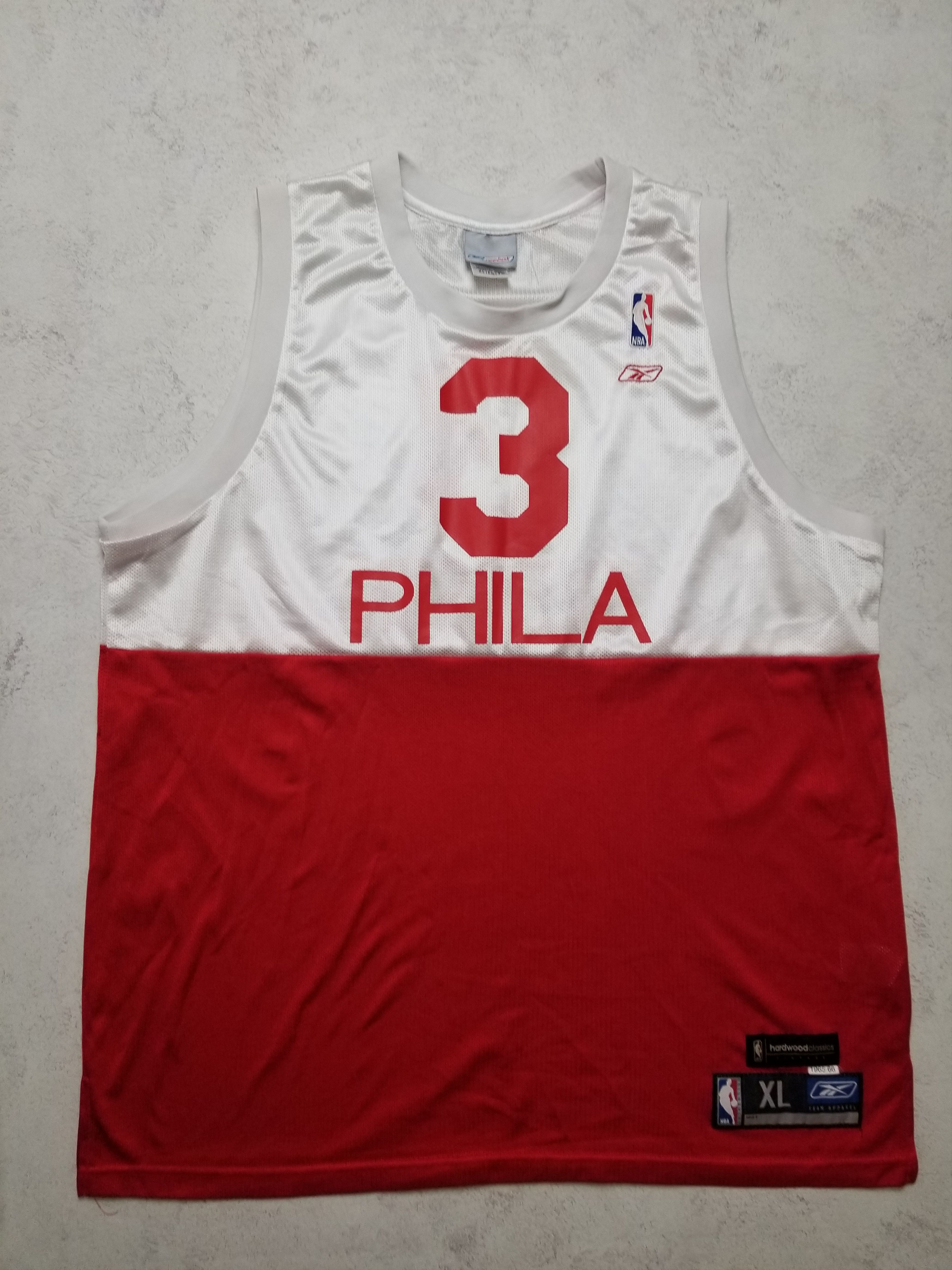 Reebok Allen Iverson Philadelphia 76ers Sixers Jersey 1965-1966 Size US L / EU 52-54 / 3 - 1 Thumbnail