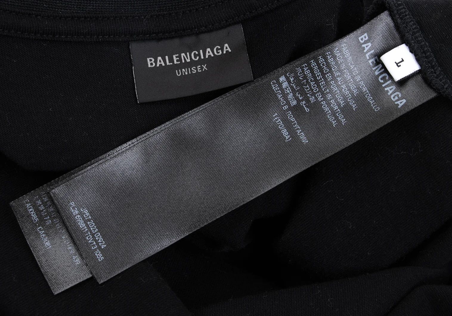 Balenciaga Paris Moon Upside Down Destroyed Print Oversized T-Shirt Size US L / EU 52-54 / 3 - 17 Thumbnail