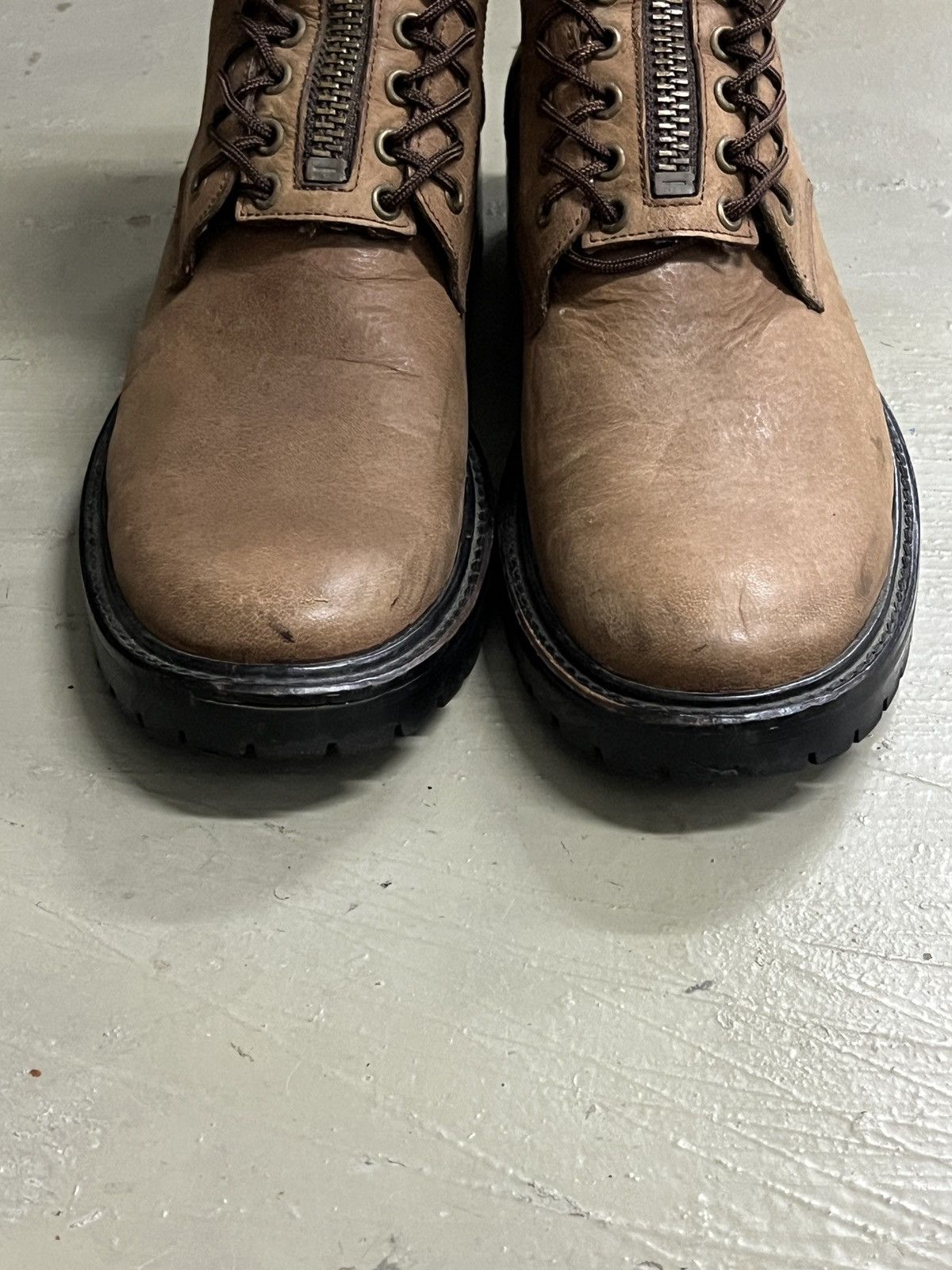 Guidi Takeo Kikuchi Lace Zipper Leather Combat Guidi Style Boots Size US 9 / EU 42 - 16 Thumbnail