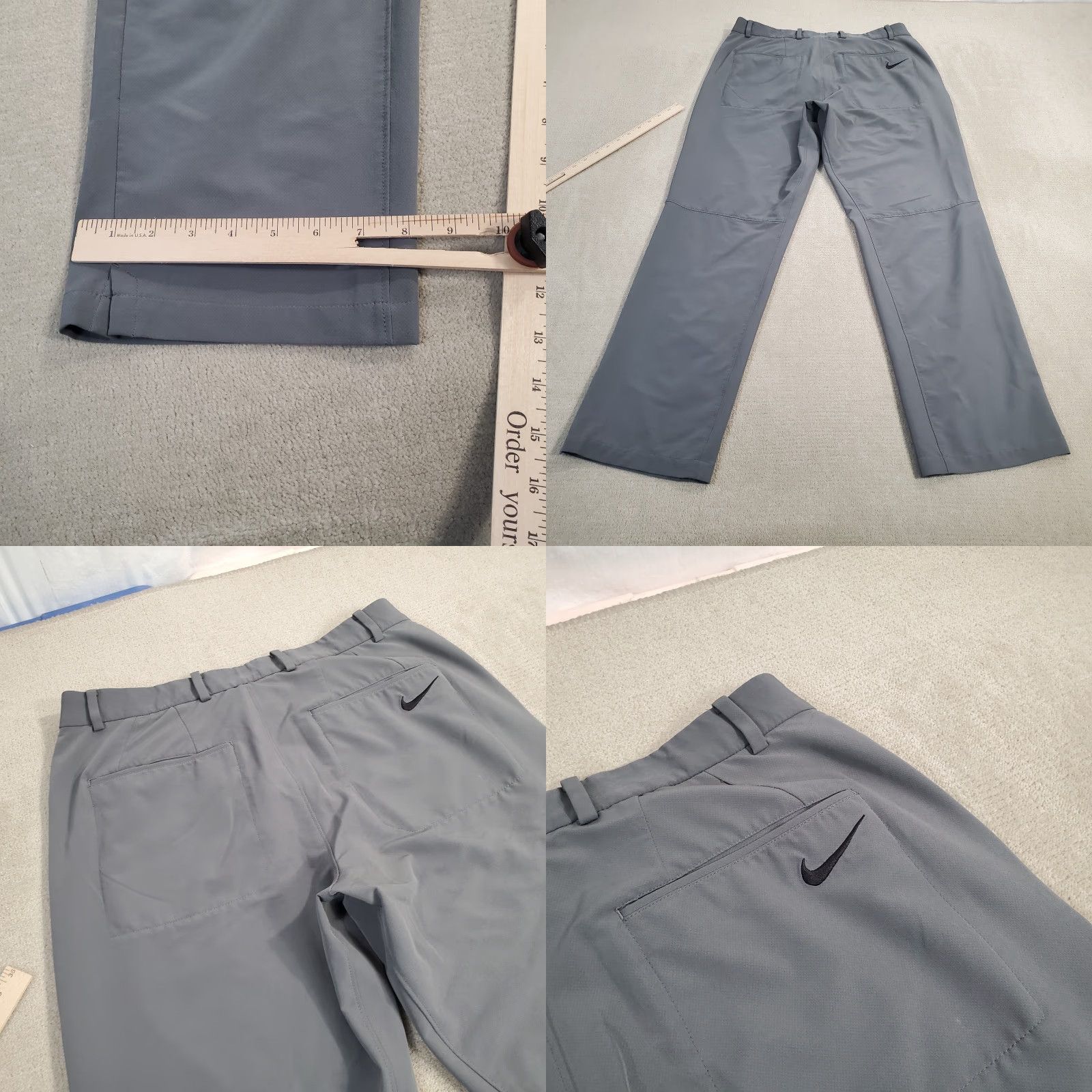 Nike Nike Pants Mens 34x32 Gray Chinos Performance Stretch Lightweight 921751 021 Size US 34 / EU 50 - 8 Thumbnail
