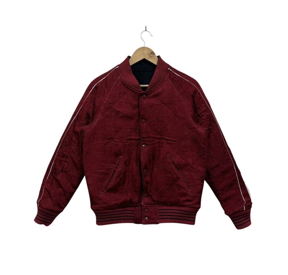 Maison MIHARA YASUHIRO Mihara Yasuhiro Reversible Varsity Jacket Wool + Horse Hide Size US L / EU 52-54 / 3 - 2 Thumbnail