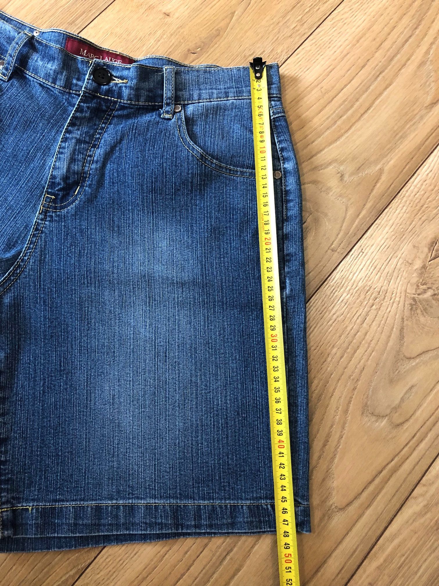 Other Women's denim shorts blue elastic size L/40 Marc Lauge Size 28" / US 6 / IT 42 - 6 Thumbnail