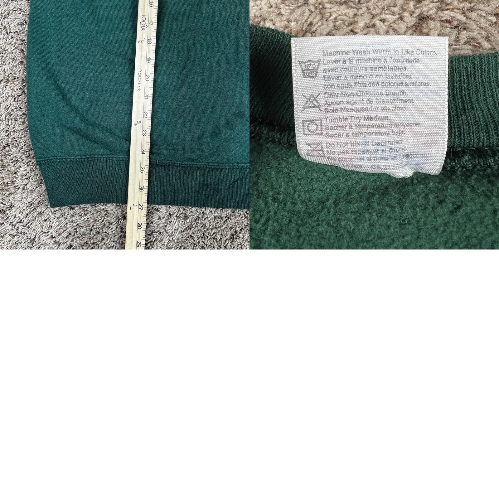 Hanes VINTAGE Hanes Sweatshirt Christmas Collie Dog Graphic Crewneck Large 1993 Made USA Green 90s Boys Mens Womens Unisex Adults Shirt Pullover Size US L / EU 52-54 / 3 - 9 Thumbnail
