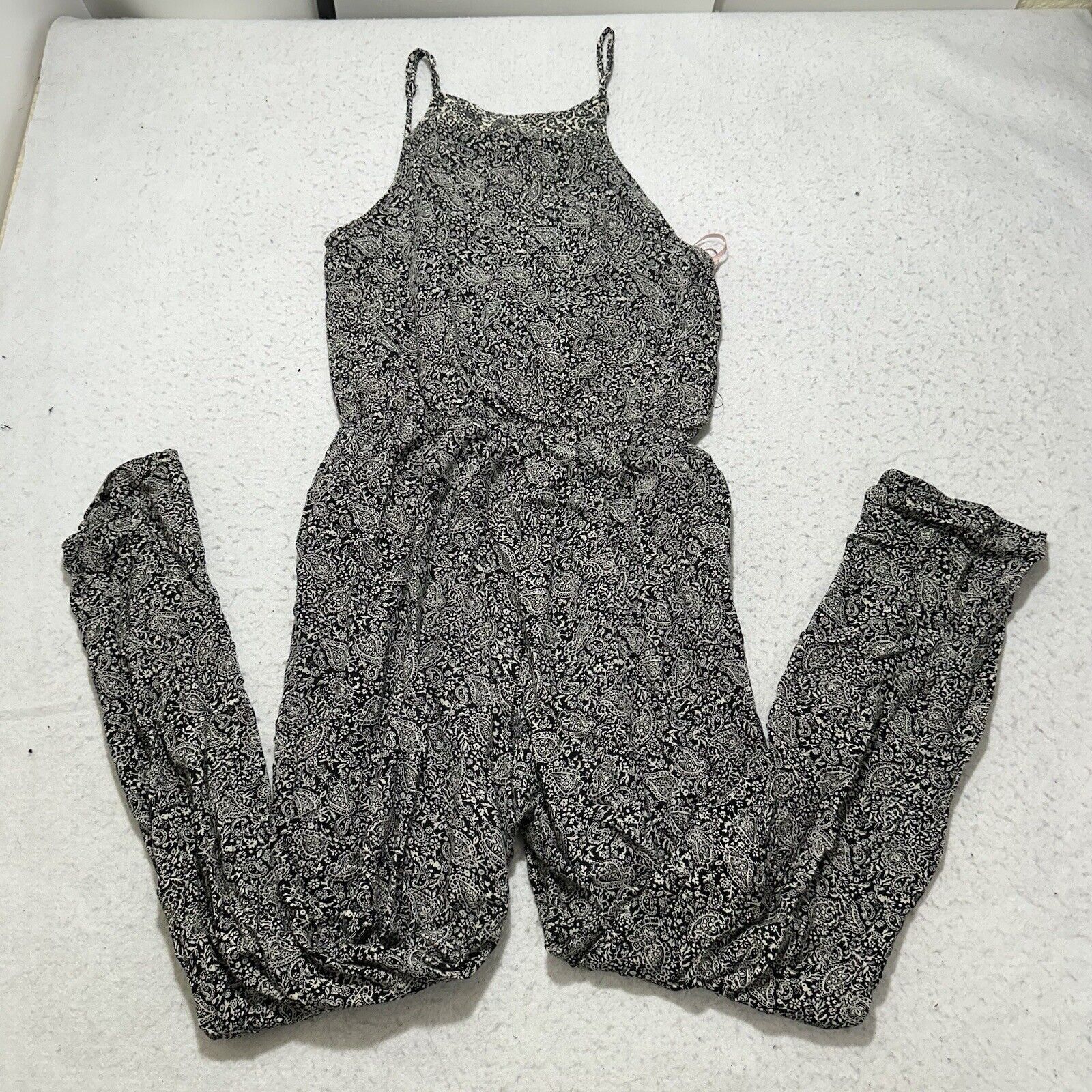 Forever 21 Forever 21 Small Straight Leg Jumpsuit Sleeveless Paisley Size 28" / US 6 / IT 42 - 9 Thumbnail