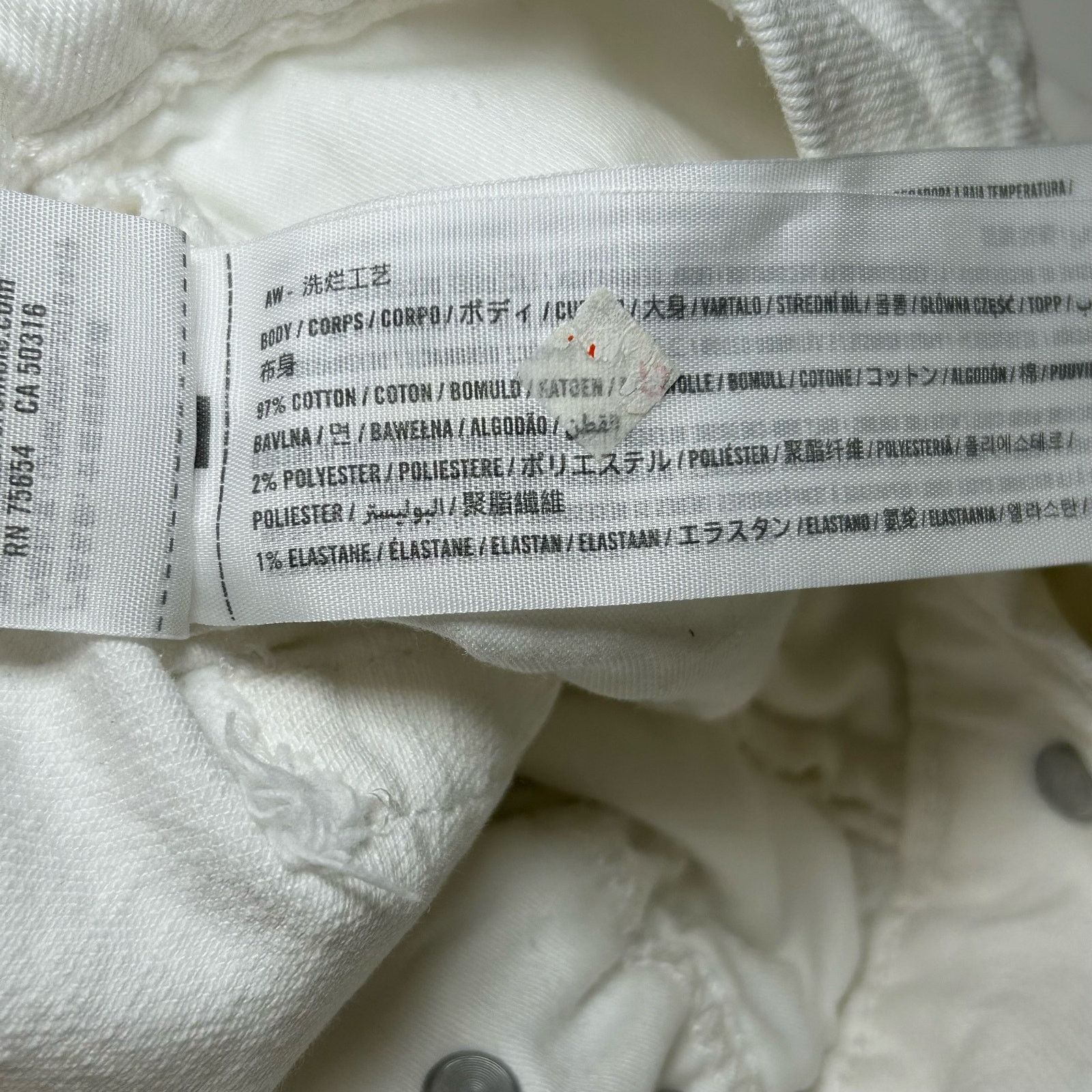Abercrombie & Fitch Abercrombie & Fitch Jeans The Ankle Straight High Rise White Size 26" / US 2 / IT 38 - 3 Thumbnail