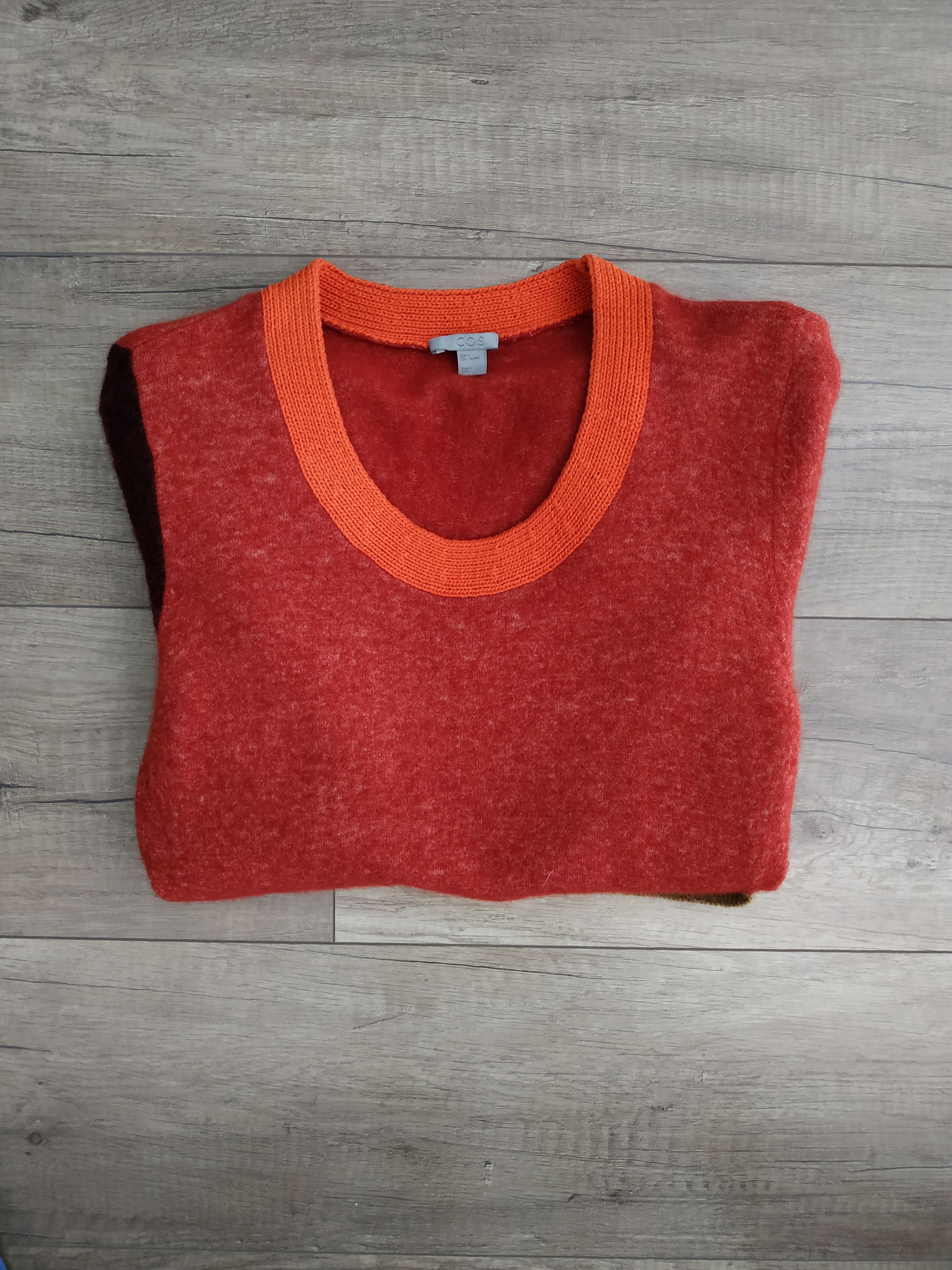 Cos COS Women's Multicolor Wool Sweater/Pullover, s. SMALL Size S / US 4 / IT 40 - 6 Thumbnail