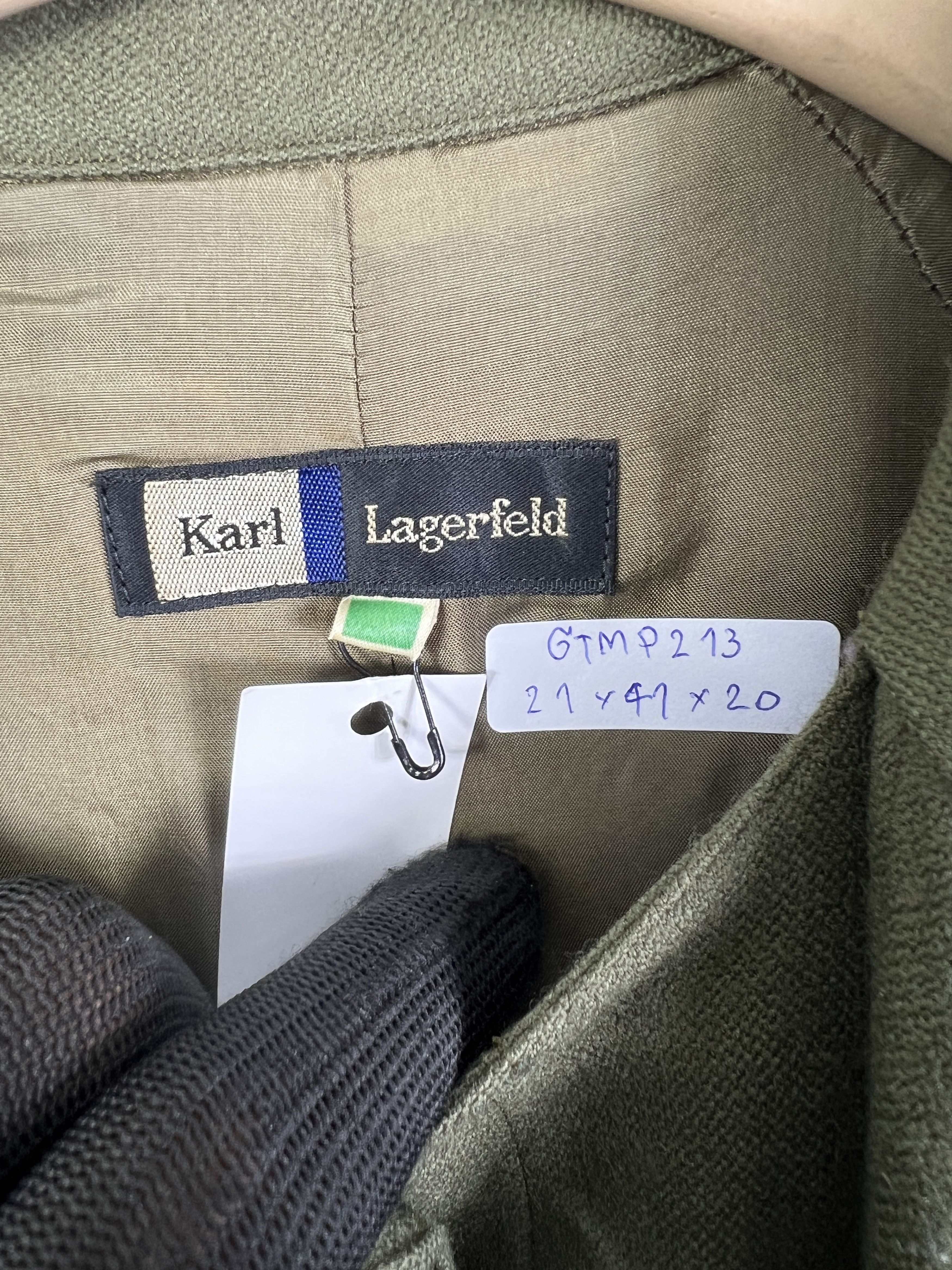 Karl Lagerfeld Vintage Karl Lagerfeld Lined Shirt Dress (9) GTMP213 Size L / US 10 / IT 46 - 2 Thumbnail