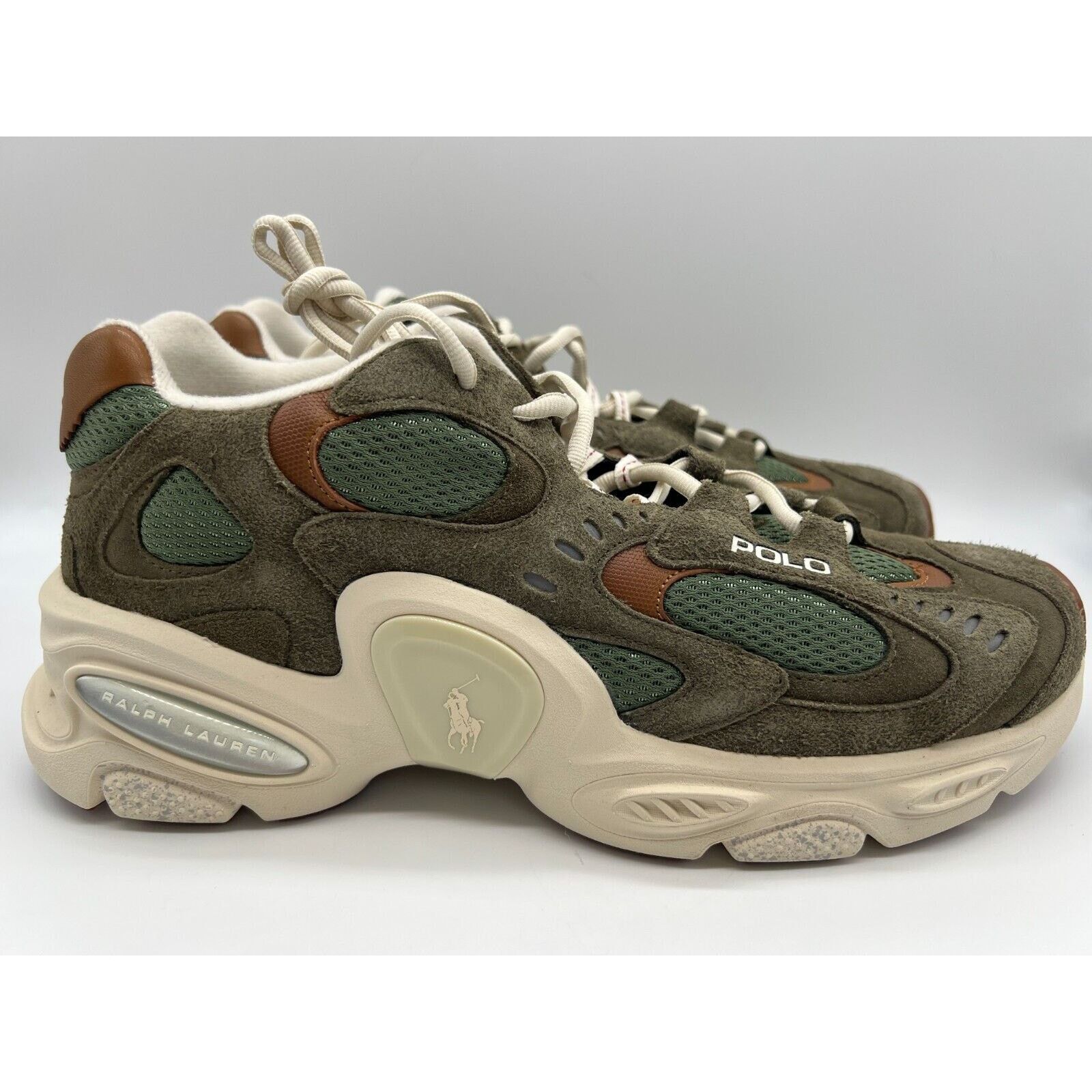 Polo Ralph Lauren Modern Trainer 100 Olive/White Size 11 NEW Polo Ralph Lauren Modern Trainer 100 sneakers for Men  main image 2