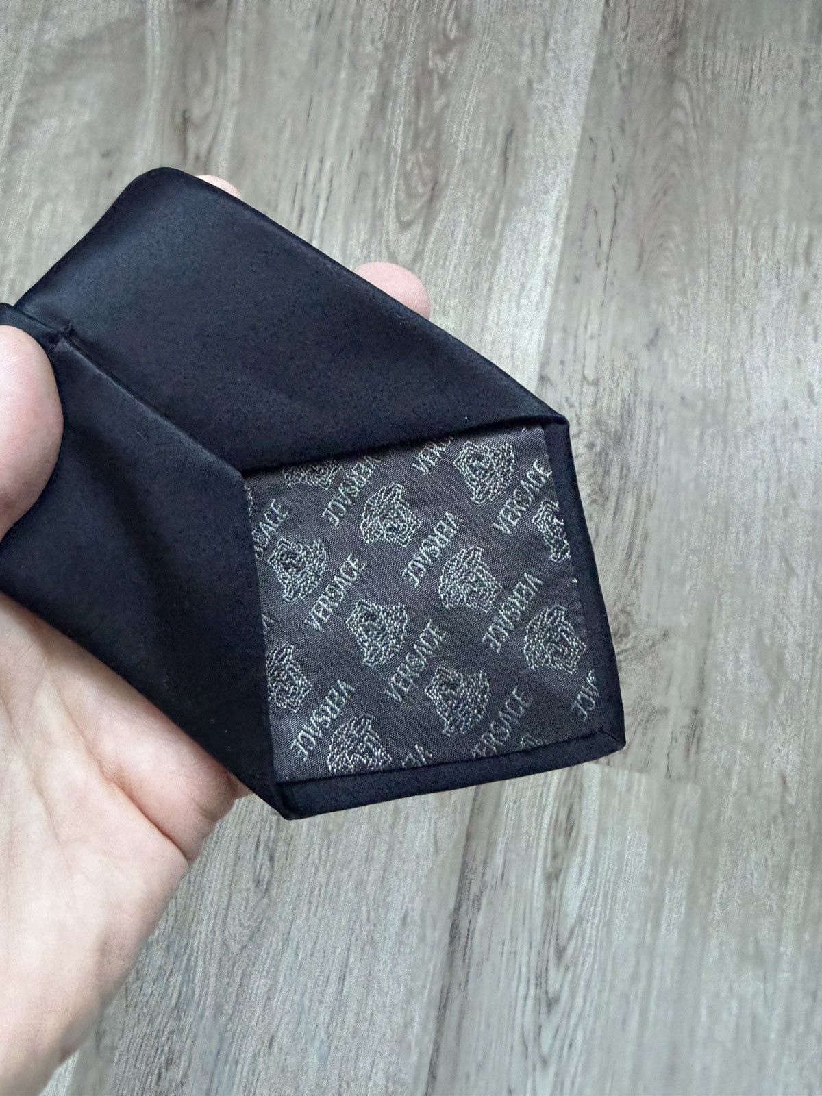 Versace Rare Gianni Versace logo silk tie Size ONE SIZE - 10 Thumbnail
