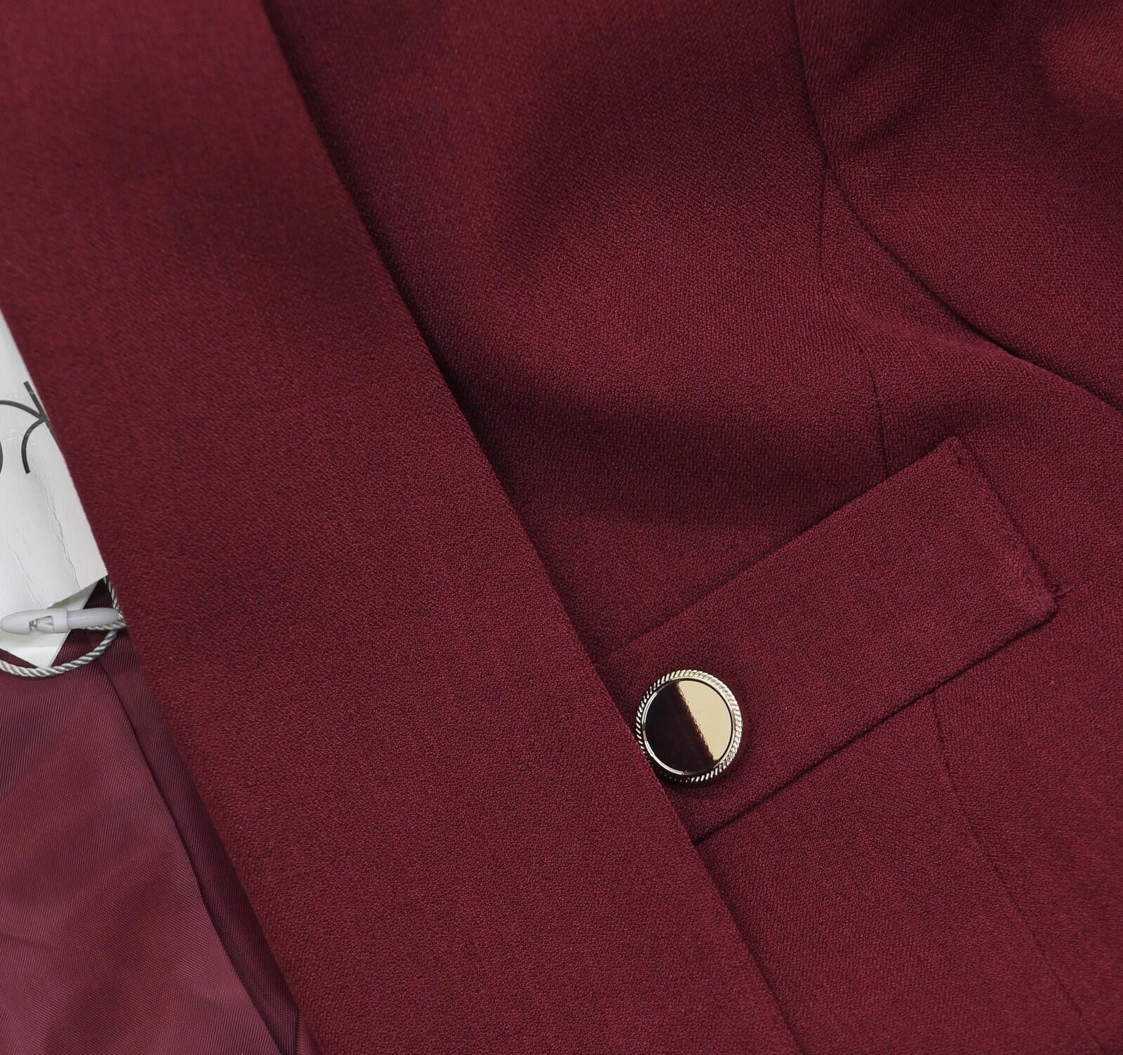 Other Nwt Kasper Shawl-collar Blazer Jacket 10914849 Shiraz Red 4 Size S / US 4 / IT 40 - 5 Thumbnail