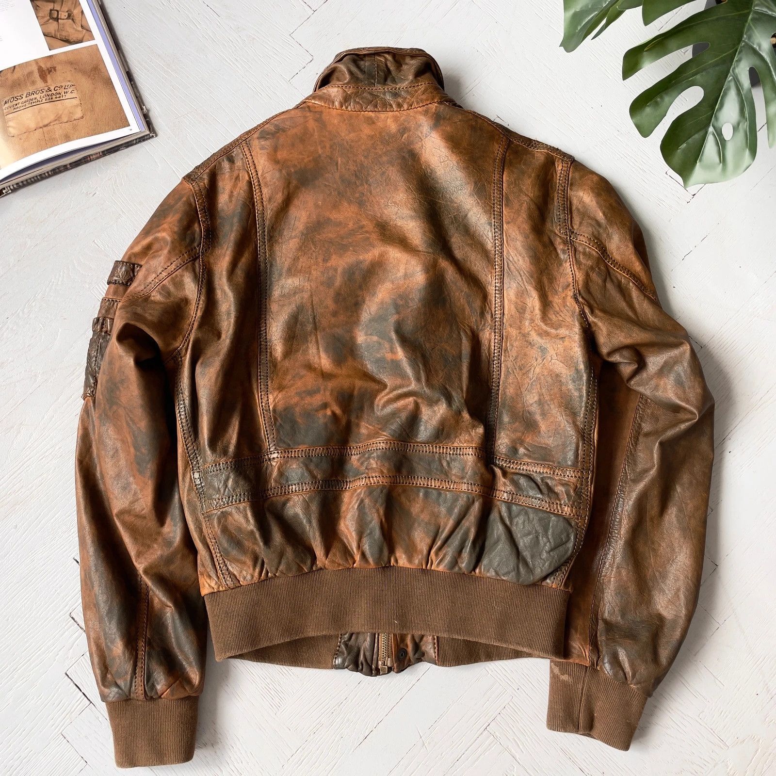 Aeronautica Militare Aeronautica Militare Real Leather Aviator Bomber Jacket Size US M / EU 48-50 / 2 - 6 Thumbnail