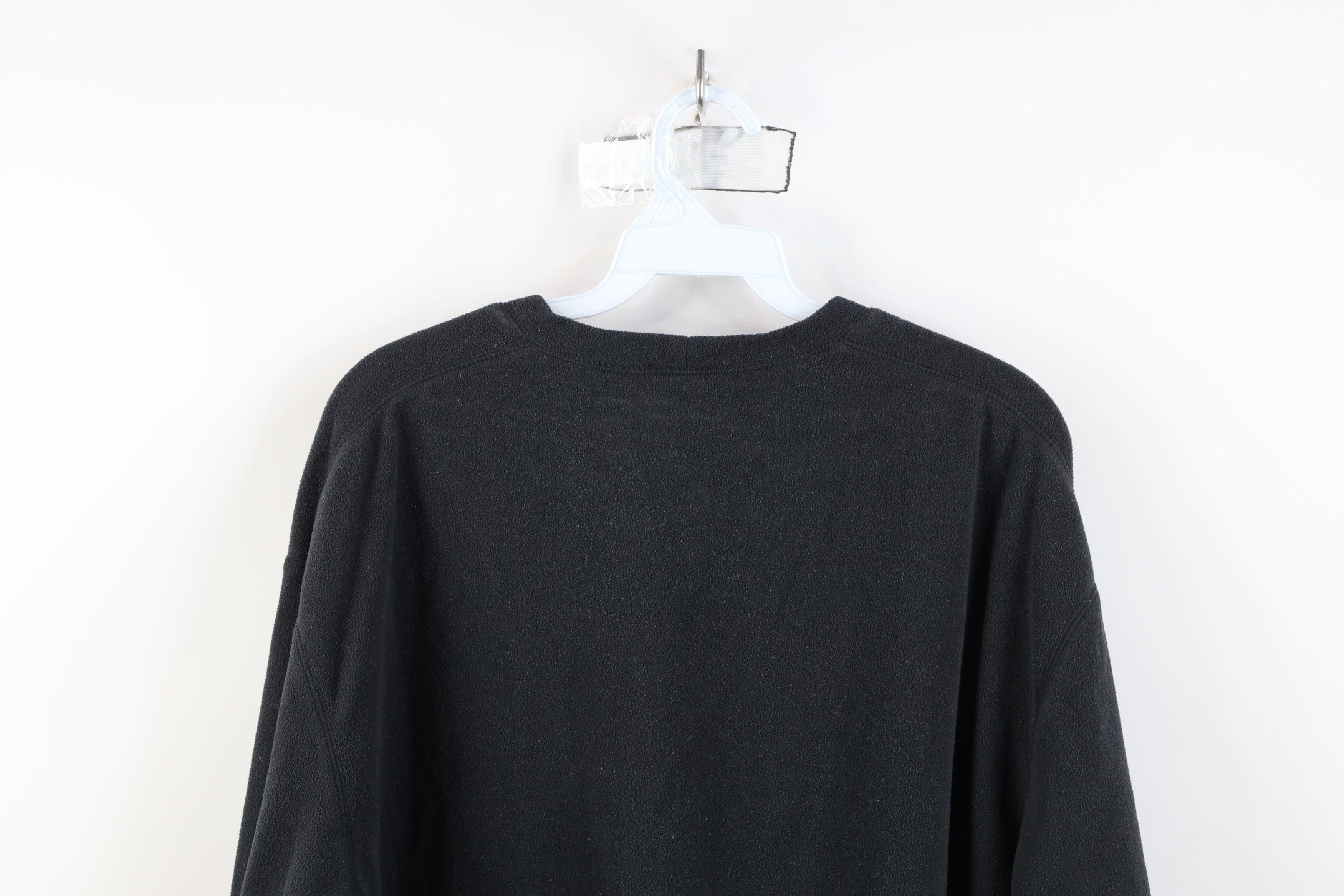 Nike Vintage Y2K Nike Mini Swoosh Fleece Crewneck Sweater Black Size US L / EU 52-54 / 3 - 13 Thumbnail