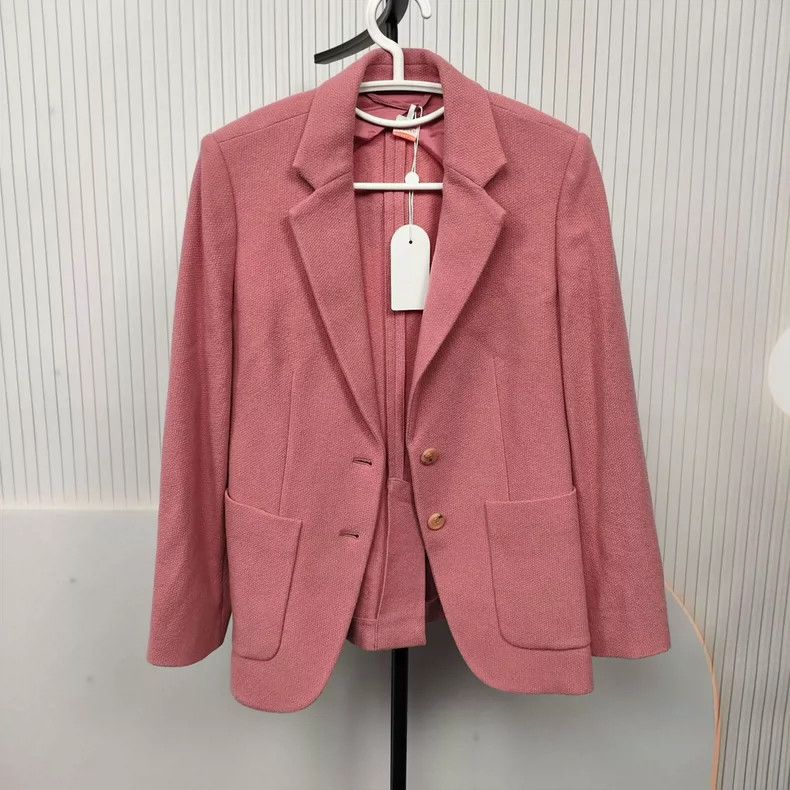 Max Mara MaxMara Pink Cashmere Outerwear Jacket -dmc Size US M / EU 48-50 / 2 - 1 Thumbnail