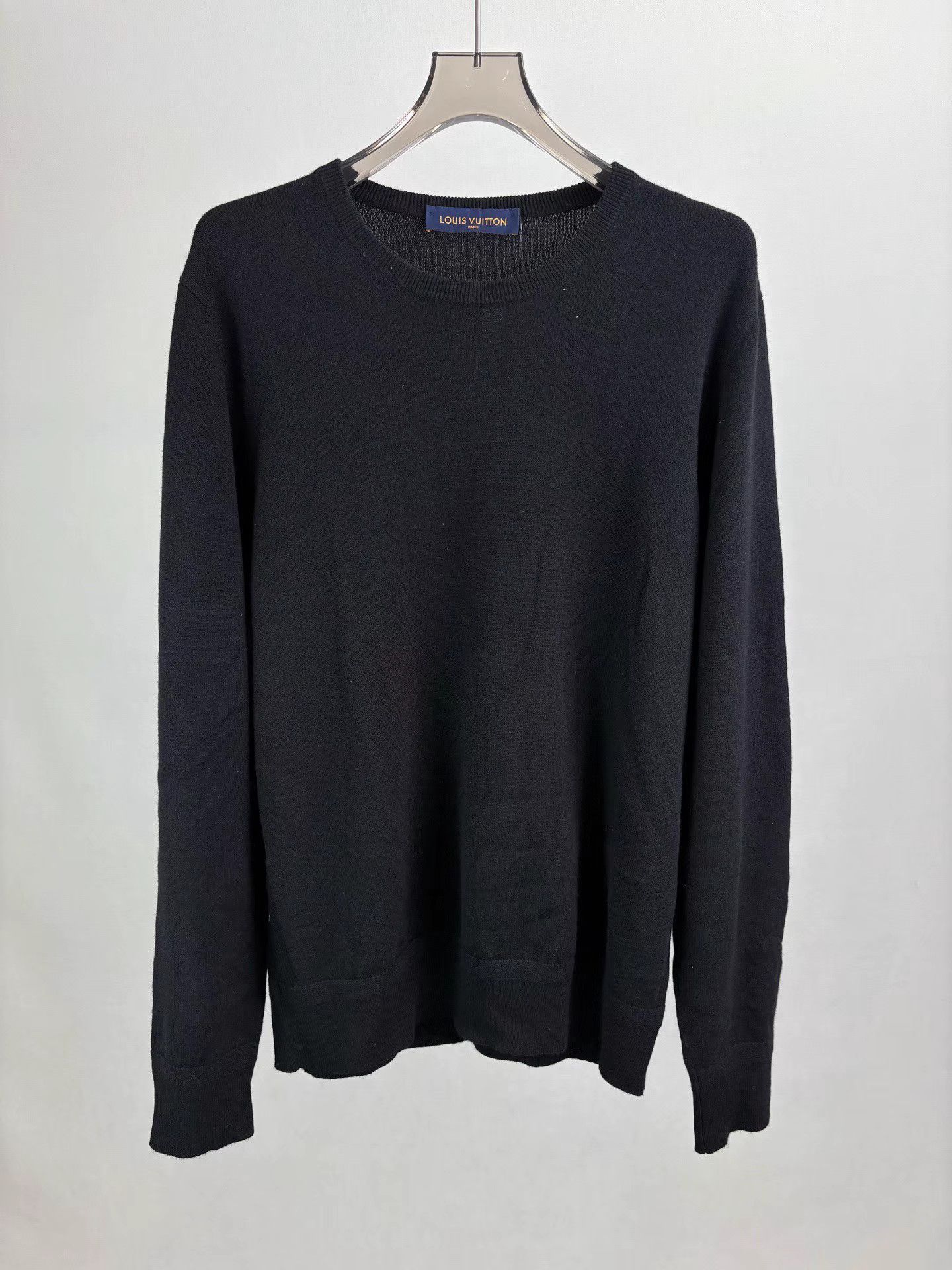 Louis Vuitton LV Black Wool Knit Sweater K1 Size US XXL / EU 58 / 5 - 1 Thumbnail
