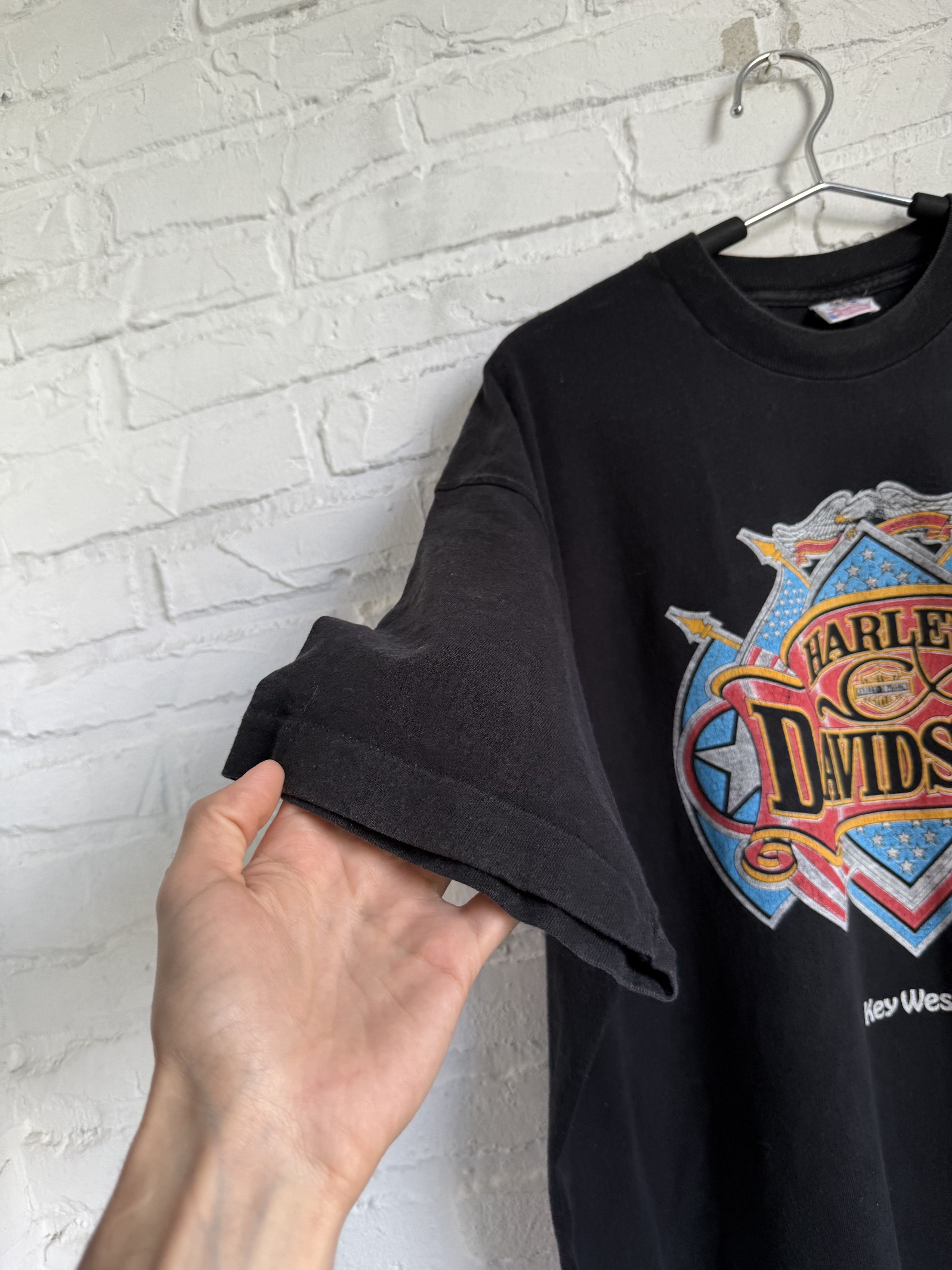 Harley Davidson Vintage 90s 1990 Harley Davidson Holoubek t-shirt Size US XXL / EU 58 / 5 - 8 Thumbnail