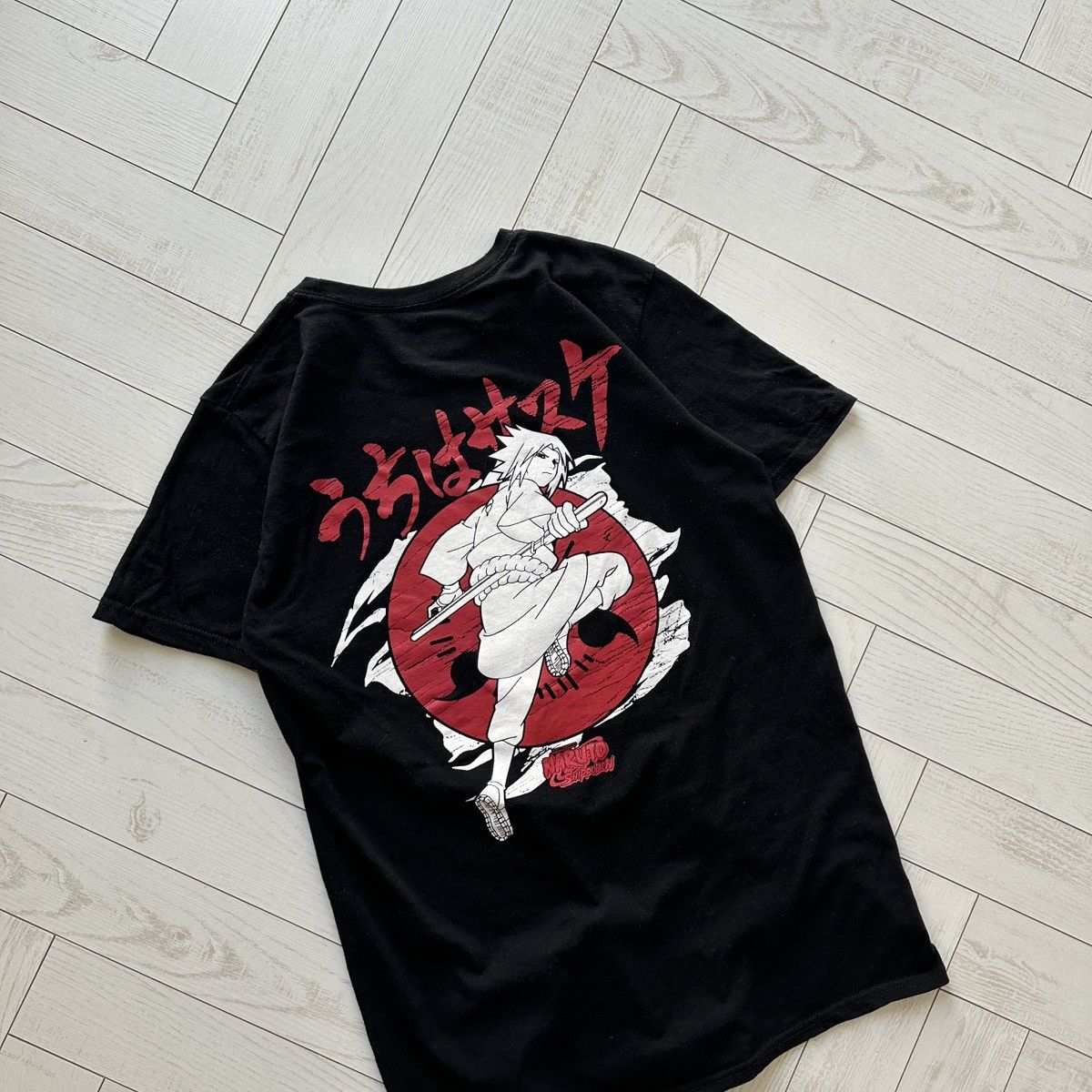Anime Sasuke Uchiha Naruto Shippuden Ripple Junction tee Aniem y2k Size US M / EU 48-50 / 2 - 4 Thumbnail