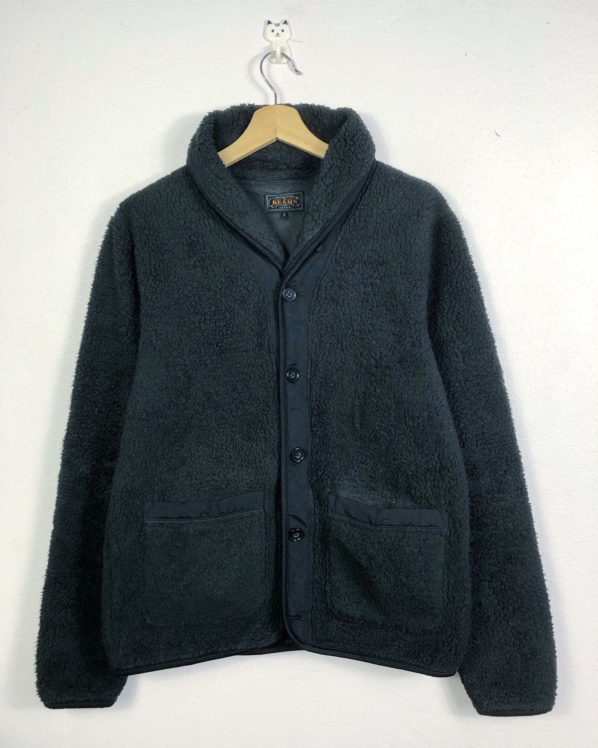 Beams Plus Rare Beams Japan Button Fleece Jacket Size US S / EU 44-46 / 1 - 1 Thumbnail