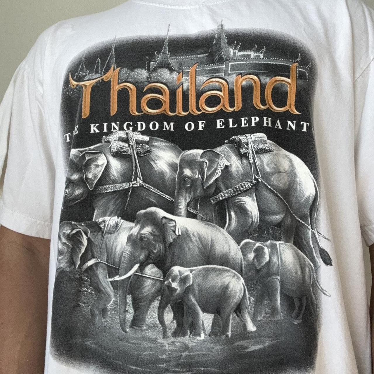 Vintage Vintage Joligolf Thailand 2000s Graphics White Tee Shirt Size US XL / EU 56 / 4 - 4 Thumbnail