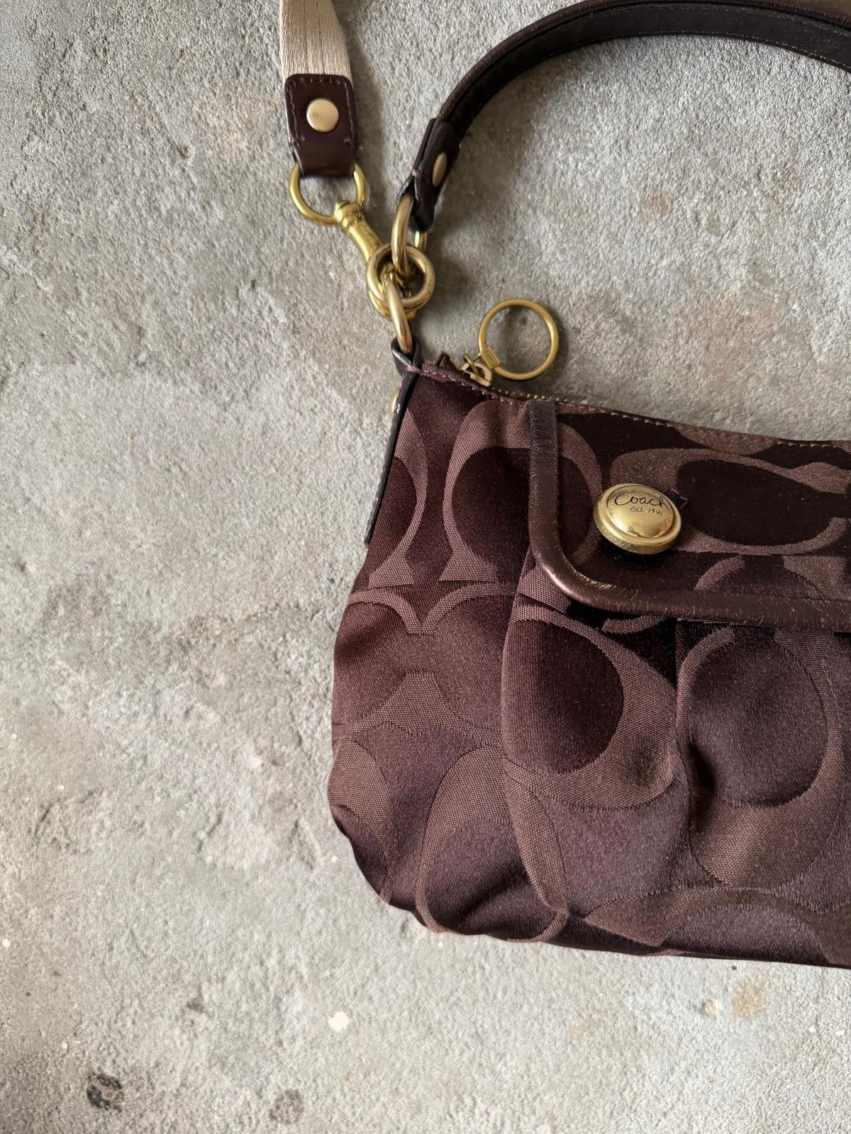 Coach Coach 2Way Poppy Shoulder Bag Brown/Gold Size ONE SIZE - 2 Thumbnail