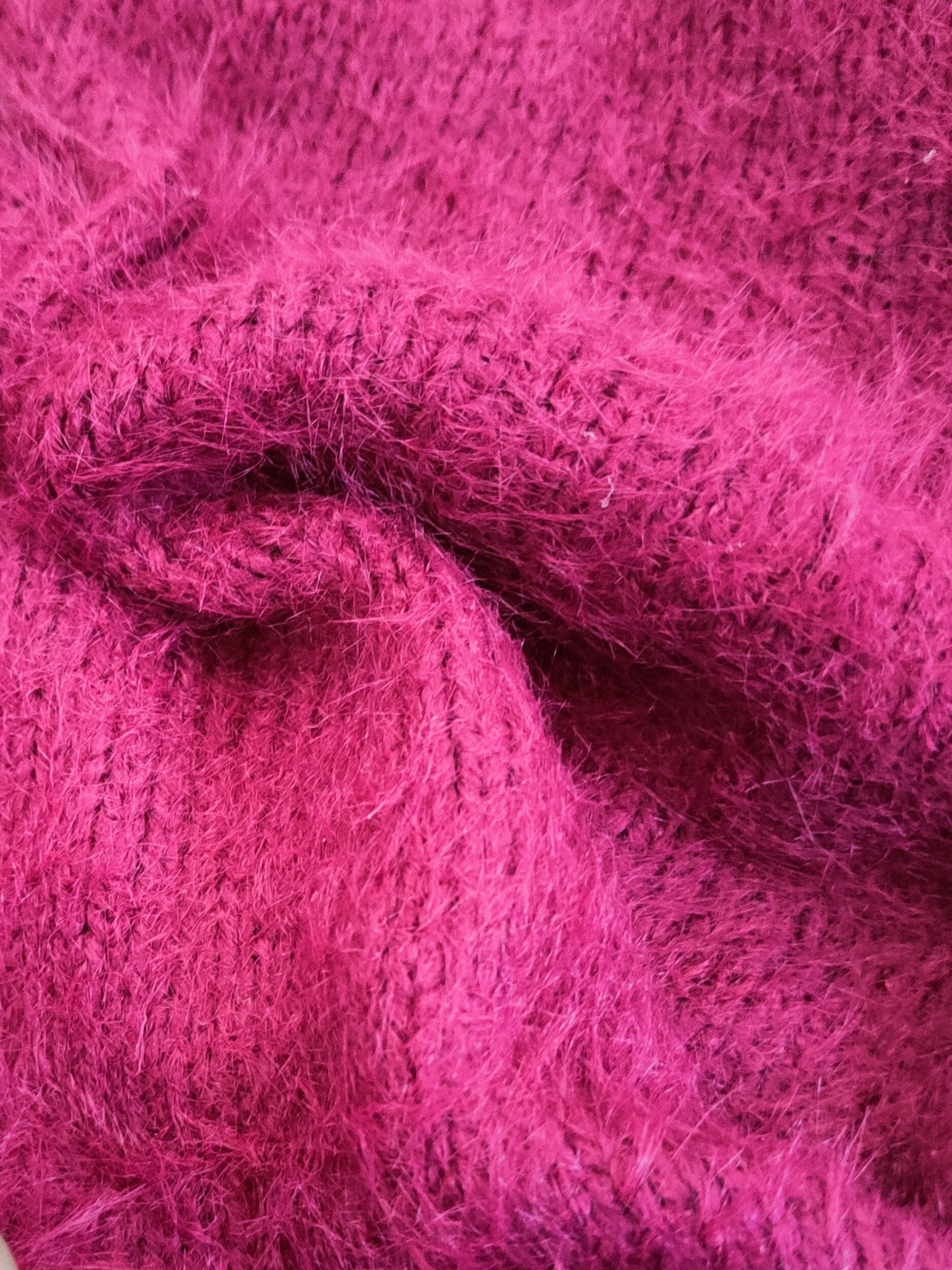 LOWRYS FARM DL Lowry's Farm Purple Fur Mohair shaggy Knitwear #46-923 Size M / US 6-8 / IT 42-44 - 14 Thumbnail