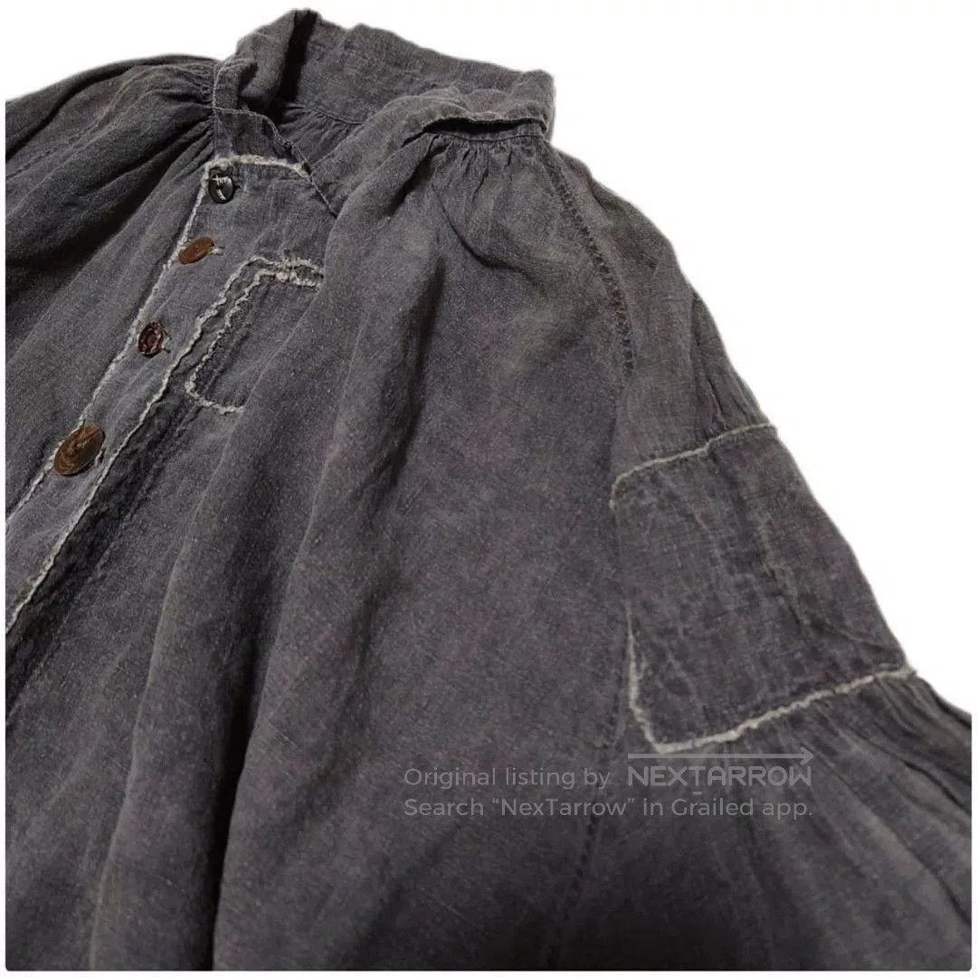 Japanese Brand Japanese Antique Boro Linen Smock Shirt. Size US M / EU 48-50 / 2 - 5 Thumbnail