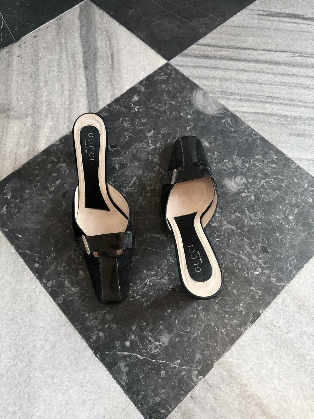 Gucci Tom Ford for Gucci Era Leather Mules with Heels Size US 9 / IT 39 - 2 Thumbnail