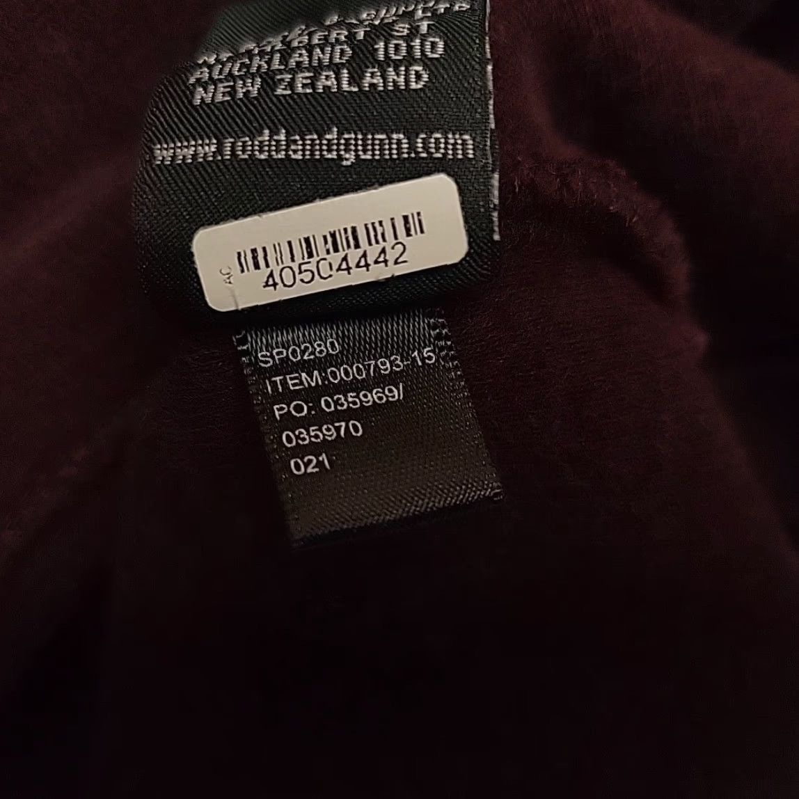 Rodd & Gunn Rodd & Gunn Sweater Mens Lare Maroon 1005 Cotton Long Sleeve 1/4 Zip Pullover Size US L / EU 52-54 / 3 - 7 Thumbnail