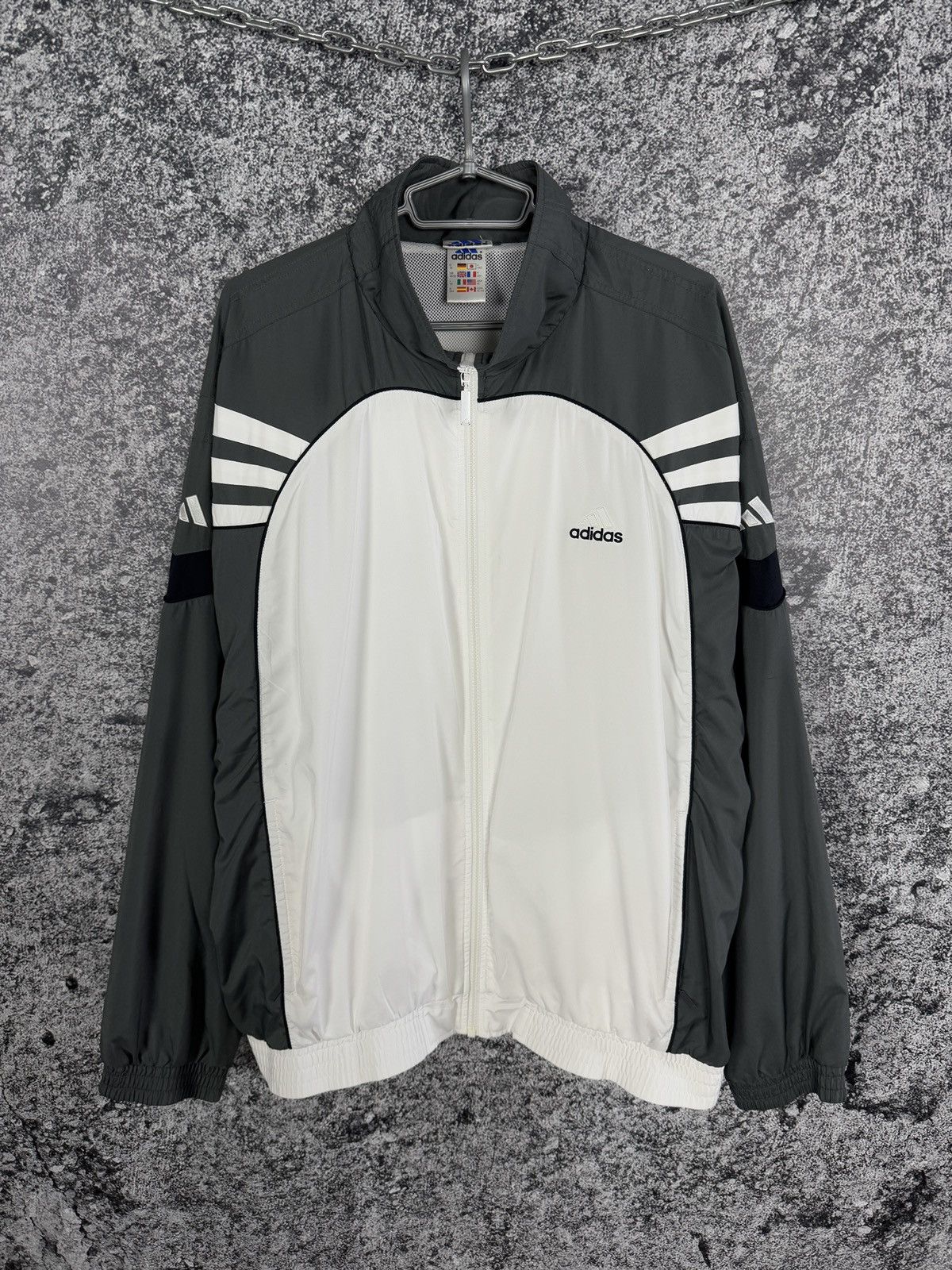Adidas Adidas Vintage 90s Full Zip Track Jacket Streetwear Size XL Size US XL / EU 56 / 4 - 1 Thumbnail