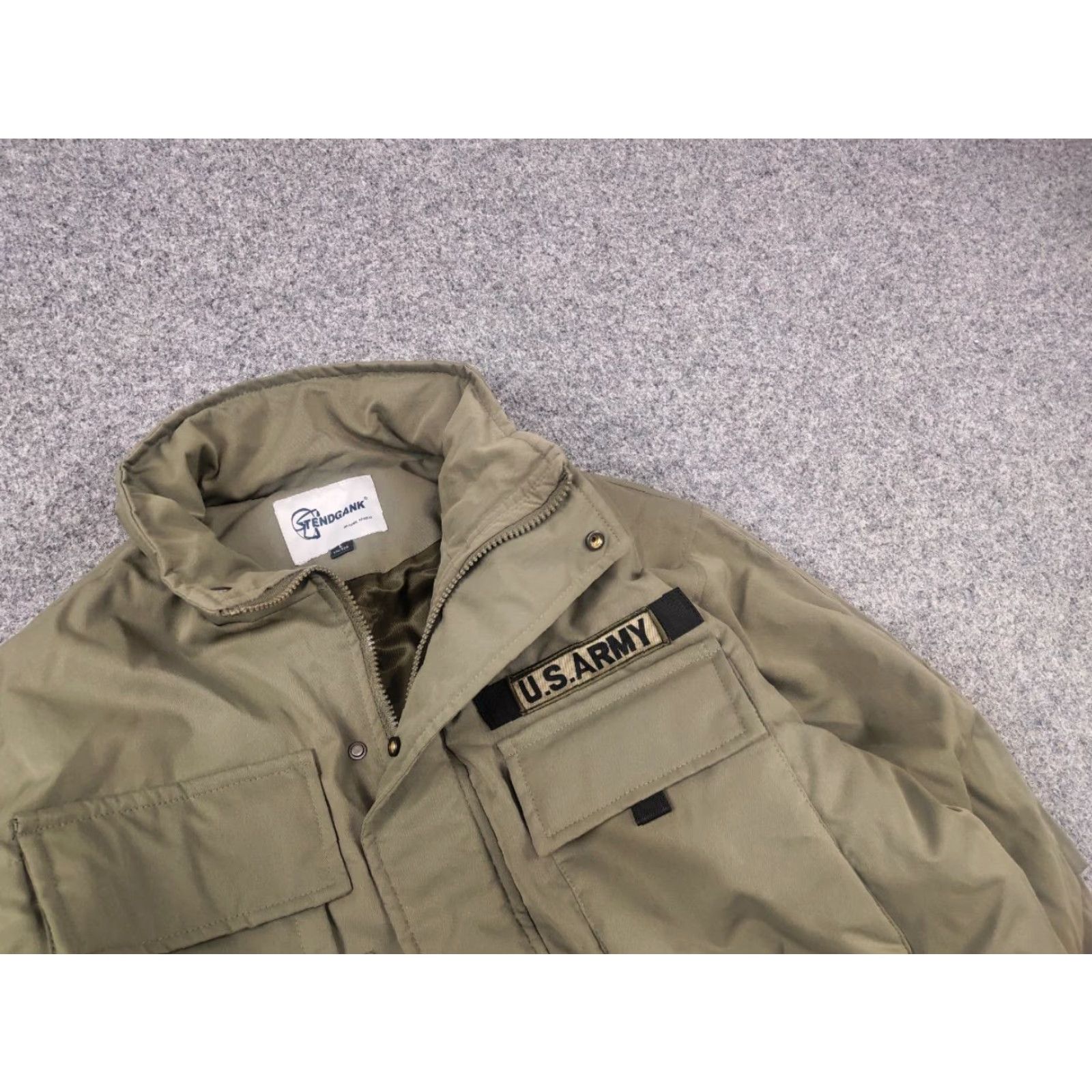 Kapital TendGank U.S. ARMY Jacket Military Style Winter Padded Vintage Korean Kapital L Green Mens 69 cm 60 cm Sleeve 54 cm Height? Size US L / EU 52-54 / 3 - 6 Thumbnail