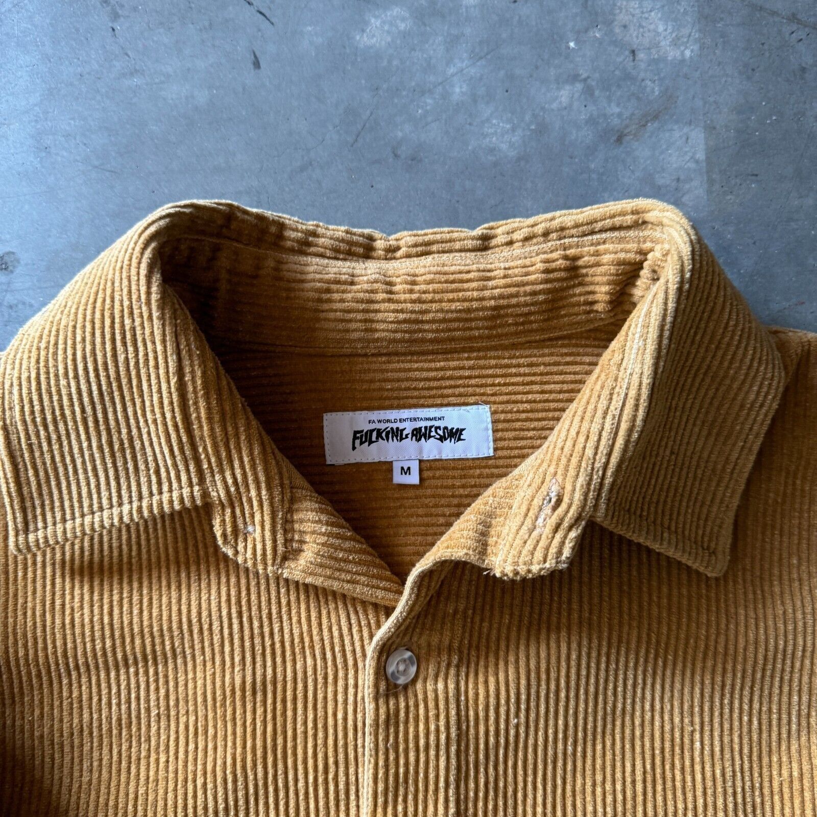 Fucking Awesome Fucking Awesome Corduroy Overshirt FA Medium Brown Button Up Size US M / EU 48-50 / 2 - 3 Thumbnail