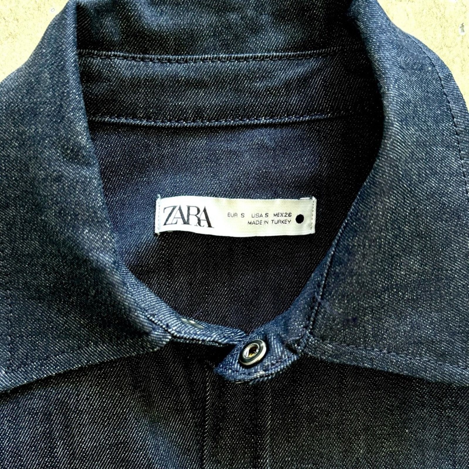 Zara New, ZARA Jeans Shirt, Size S Size S / US 4 / IT 40 - 4 Thumbnail