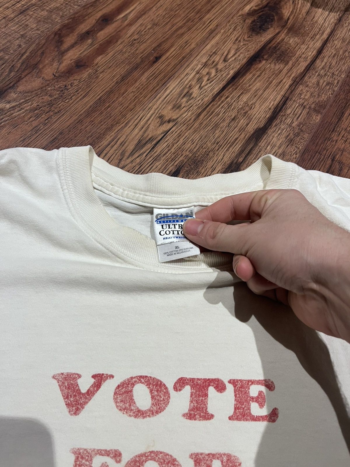 Gildan Vintage Vote for Pedro 90’s T-Shirt Napoleon Dynamite RARE Size US XL / EU 56 / 4 - 3 Thumbnail