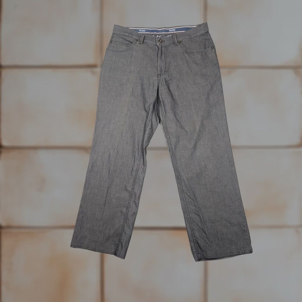 Vintage Hiltl Jeans Mens 32x25 Gray 5Pocket Straight Leg Zip Fly Premium Casual Trousers Size US 32 / EU 48 - 1 Thumbnail