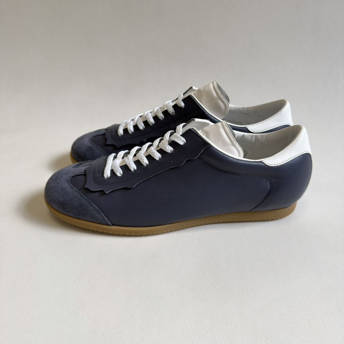 Maison Margiela Gray Leather ‘Featherlight’ Sneakers Size US 10 / EU 43 - 4 Thumbnail
