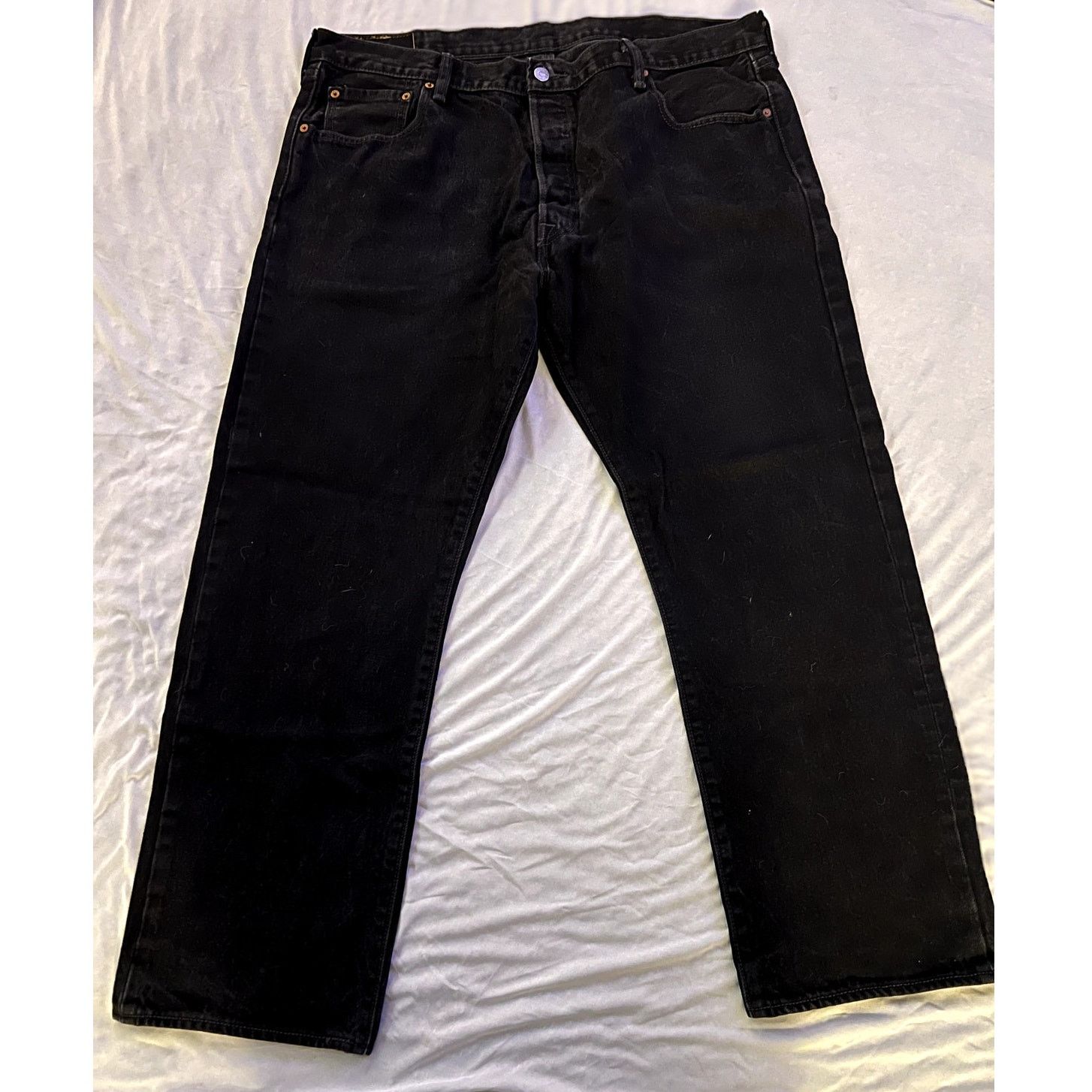 Levi's Levi's 501 Jeans - Black - W40 L30 - Button Fly - Men's Size US 40 / EU 56 - 2 Thumbnail