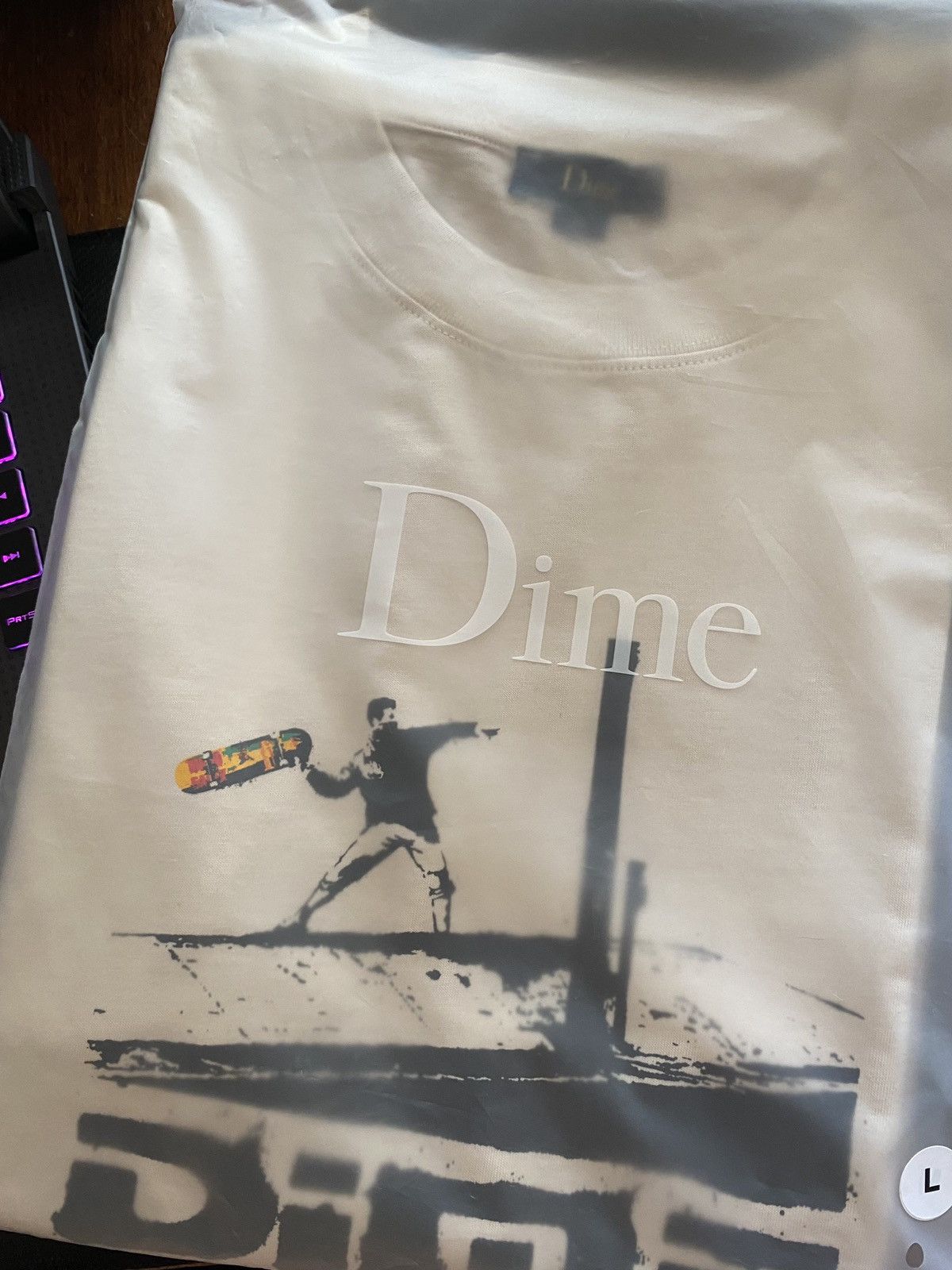 Dime Dime Banky T-Shirt Fog Large Size US L / EU 52-54 / 3 - 3 Thumbnail