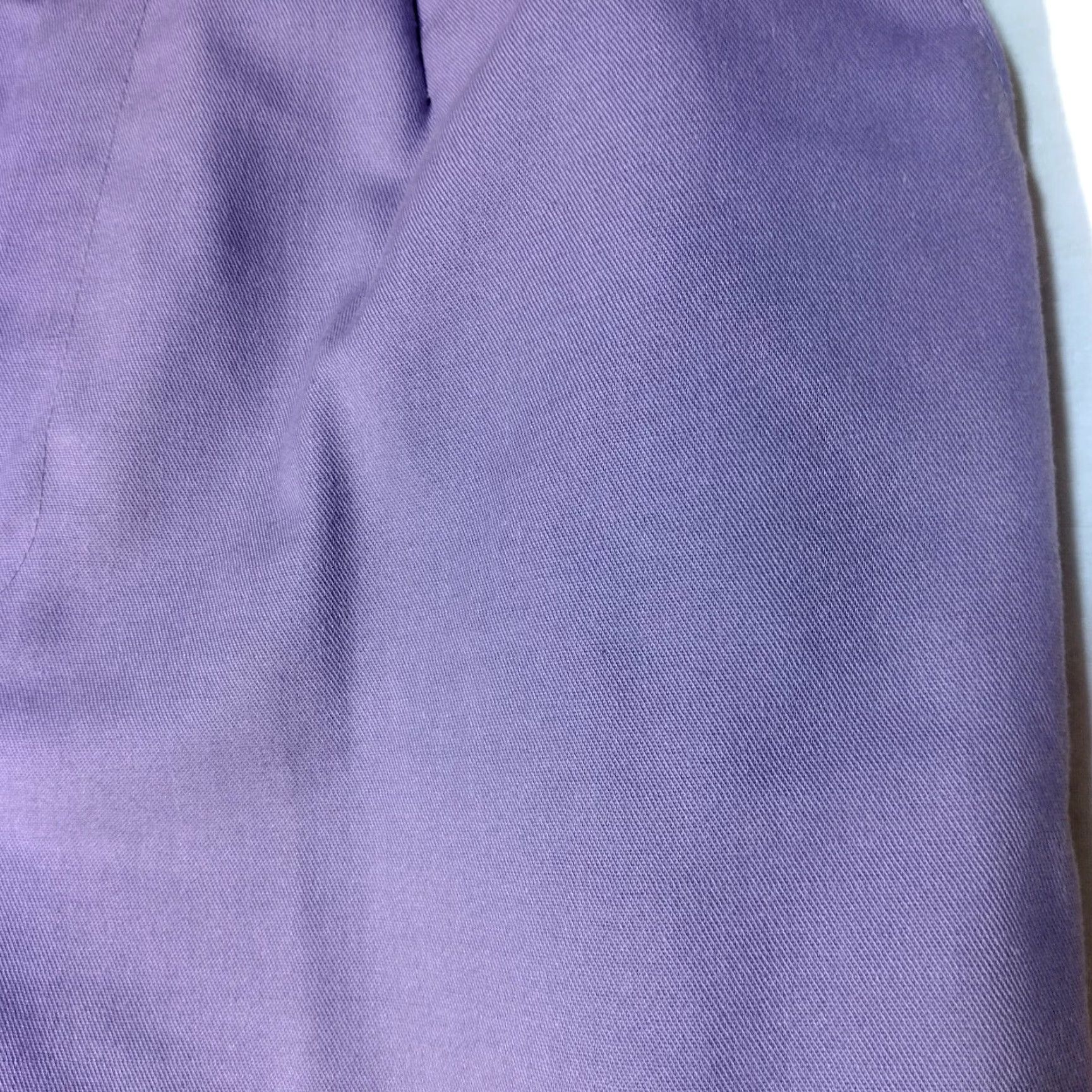 Vintage VINTAGE Garan by Marita Pants Women 14 Purple Lilac Twill Pleated Chino Casual Straight Slim Size 36" / US 14 / IT 50 - 7 Thumbnail