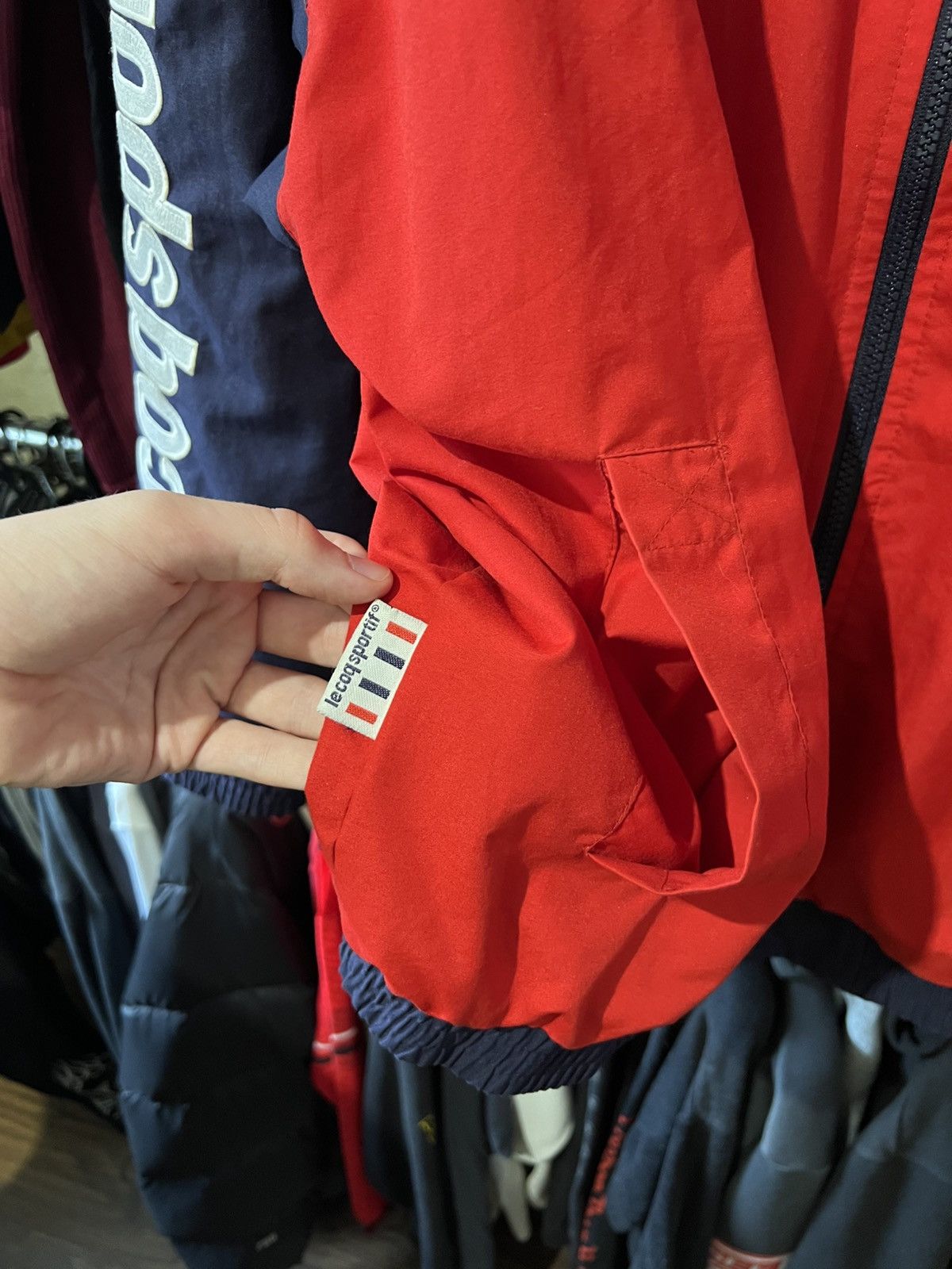 Le Coq Sportif × Vintage VINTAGE LE COQ SPORTIF NEYLON ZIP UP JACKET SIZE XL Y2K Size US XL / EU 56 / 4 - 8 Thumbnail