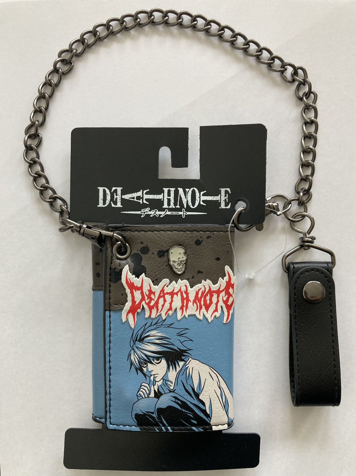 Hot Topic DEATH NOTE WALLET TRIFOLD W/ CHAIN L LIGHT YAGAMI BIOWORLD🆕 Size ONE SIZE - 1 Thumbnail