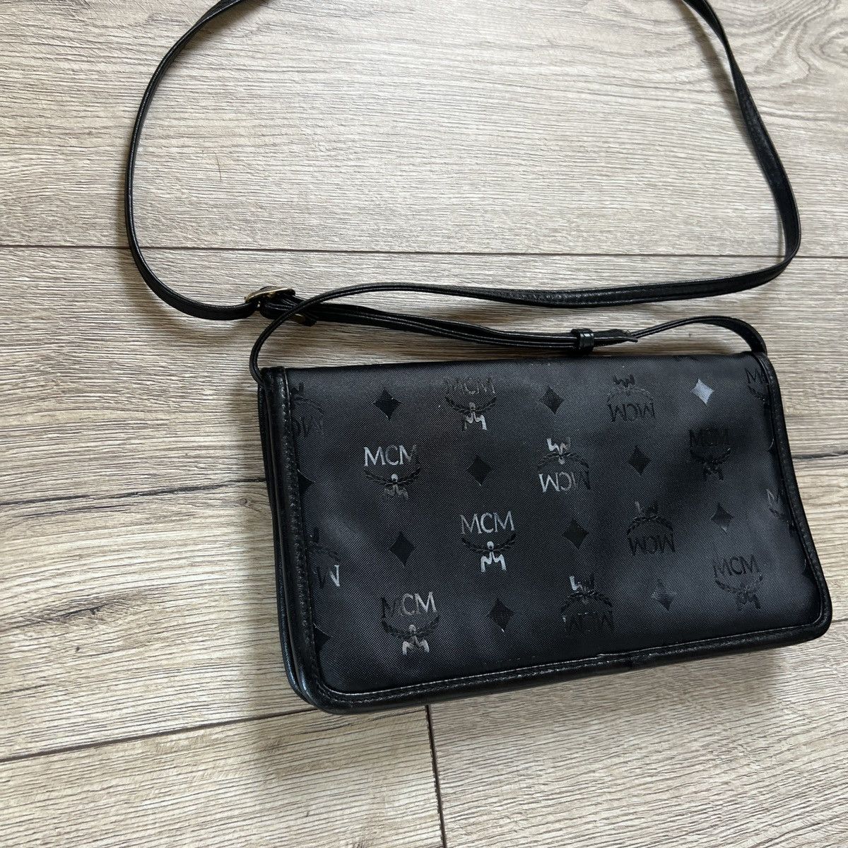 MCM × Vintage Vintage MCM Crossbody Bag Monogram Black West Germany Size ONE SIZE - 9 Thumbnail