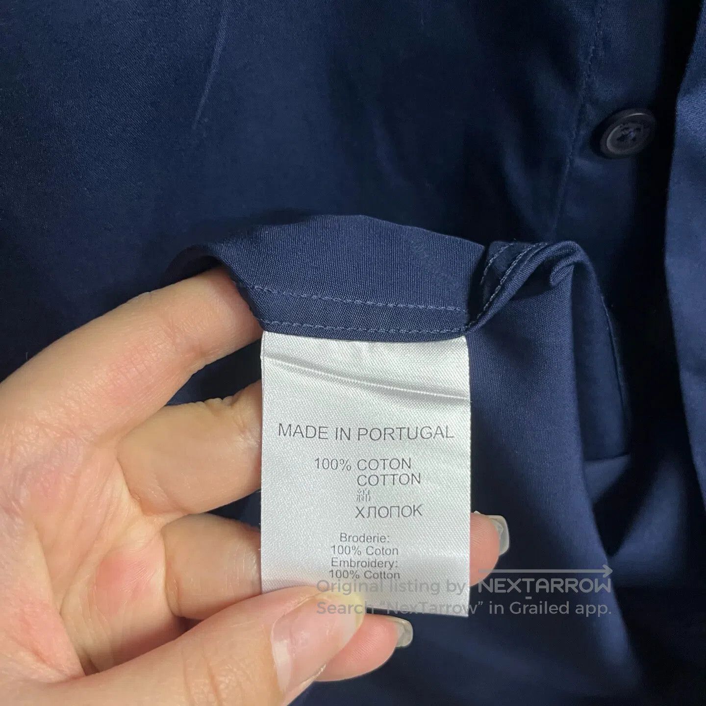 Givenchy Givenchy Long-sleeved shirt with a blue embroidered collar Size US L / EU 52-54 / 3 - 3 Thumbnail