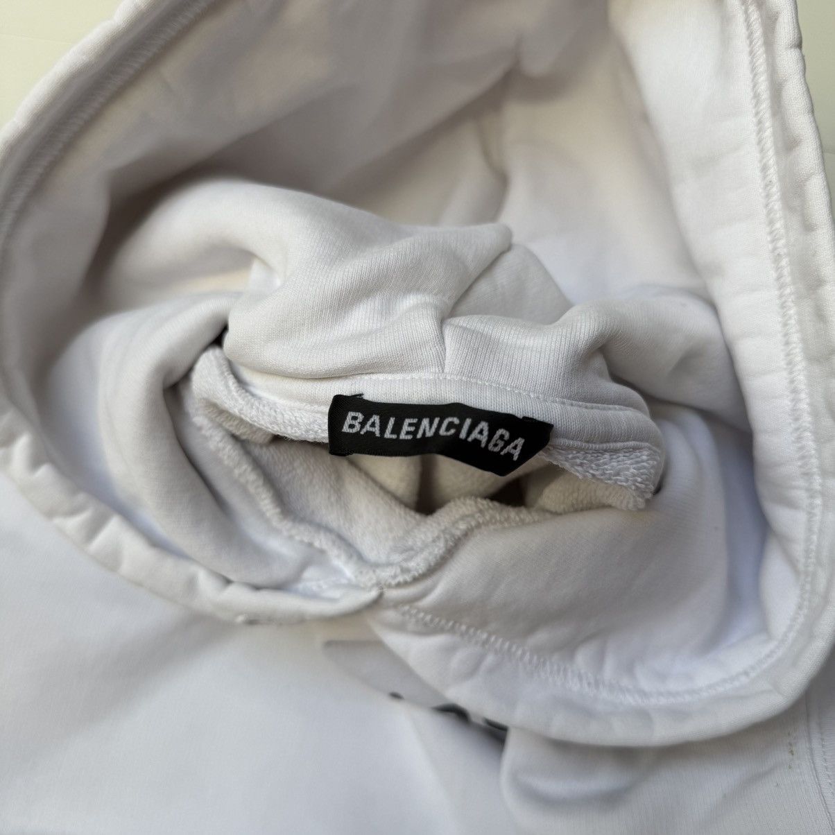 Balenciaga Balenciaga copyright oversize fit cotton white hoodie Size US M / EU 48-50 / 2 - 2 Thumbnail