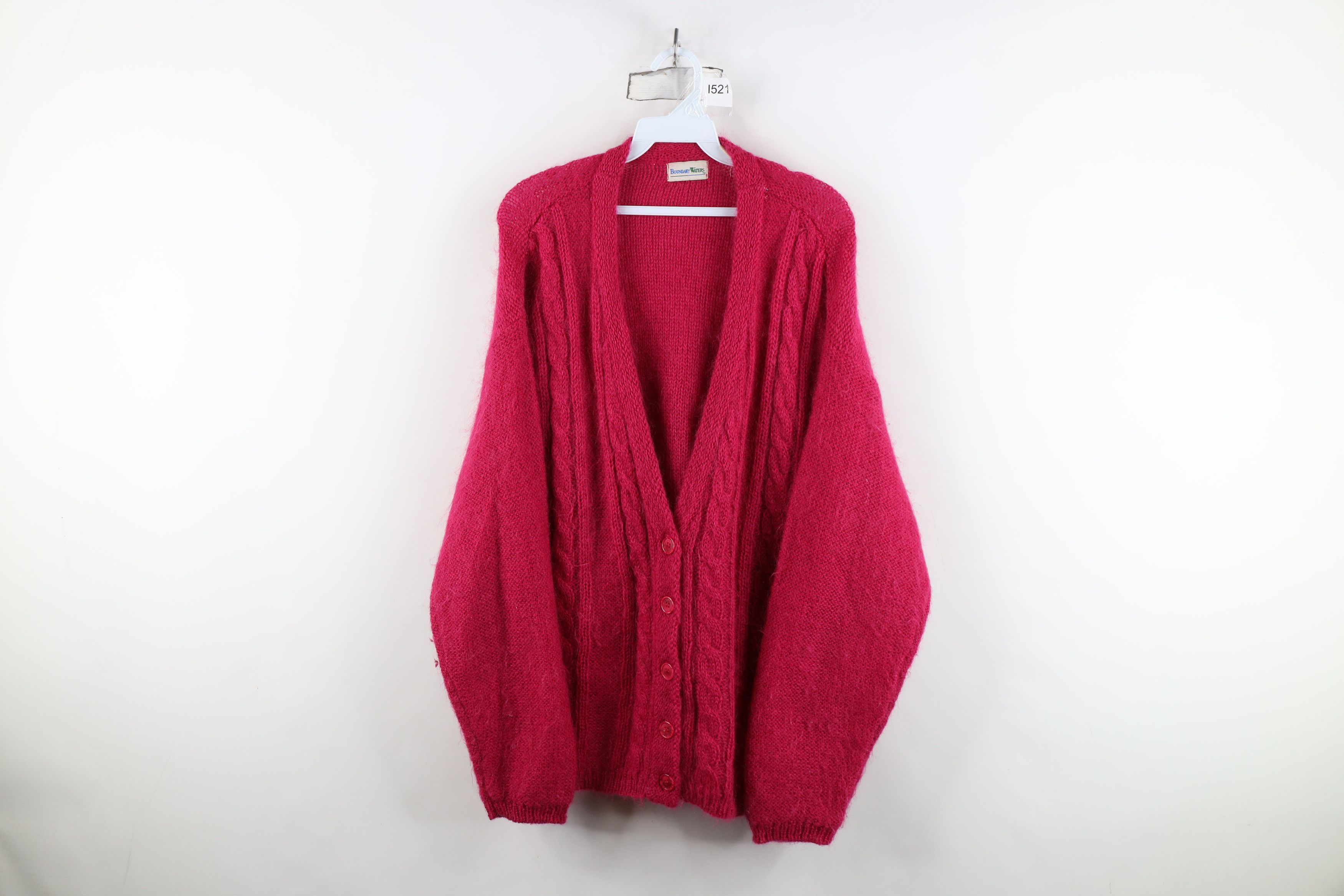Vintage Vintage 90s Streetwear Chunky Cable Knit Cardigan Sweater Size L / US 10 / IT 46 - 1 Thumbnail